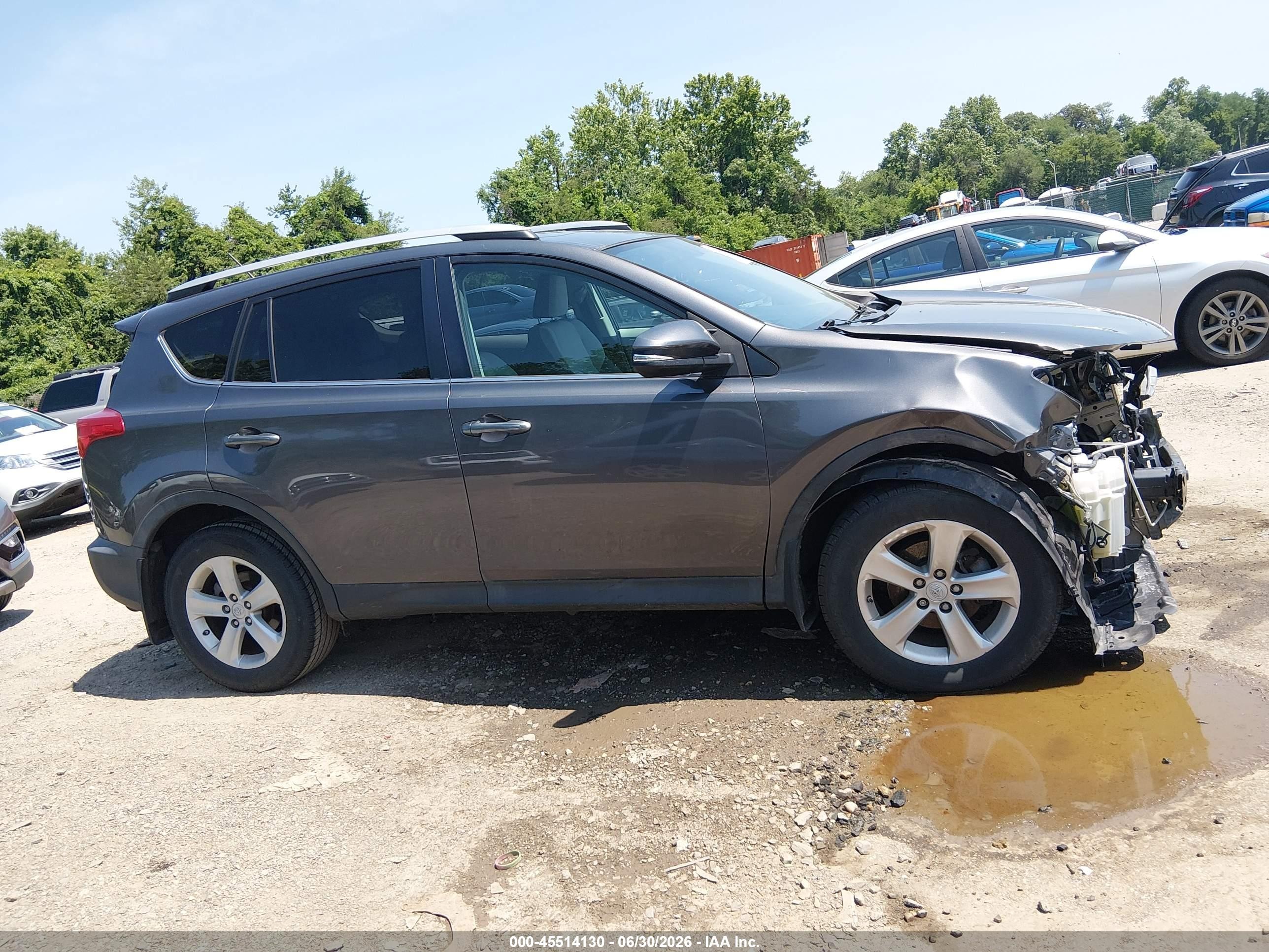 2013 Toyota Rav4 Xle Gray vin: 2T3RFREV0DW036559