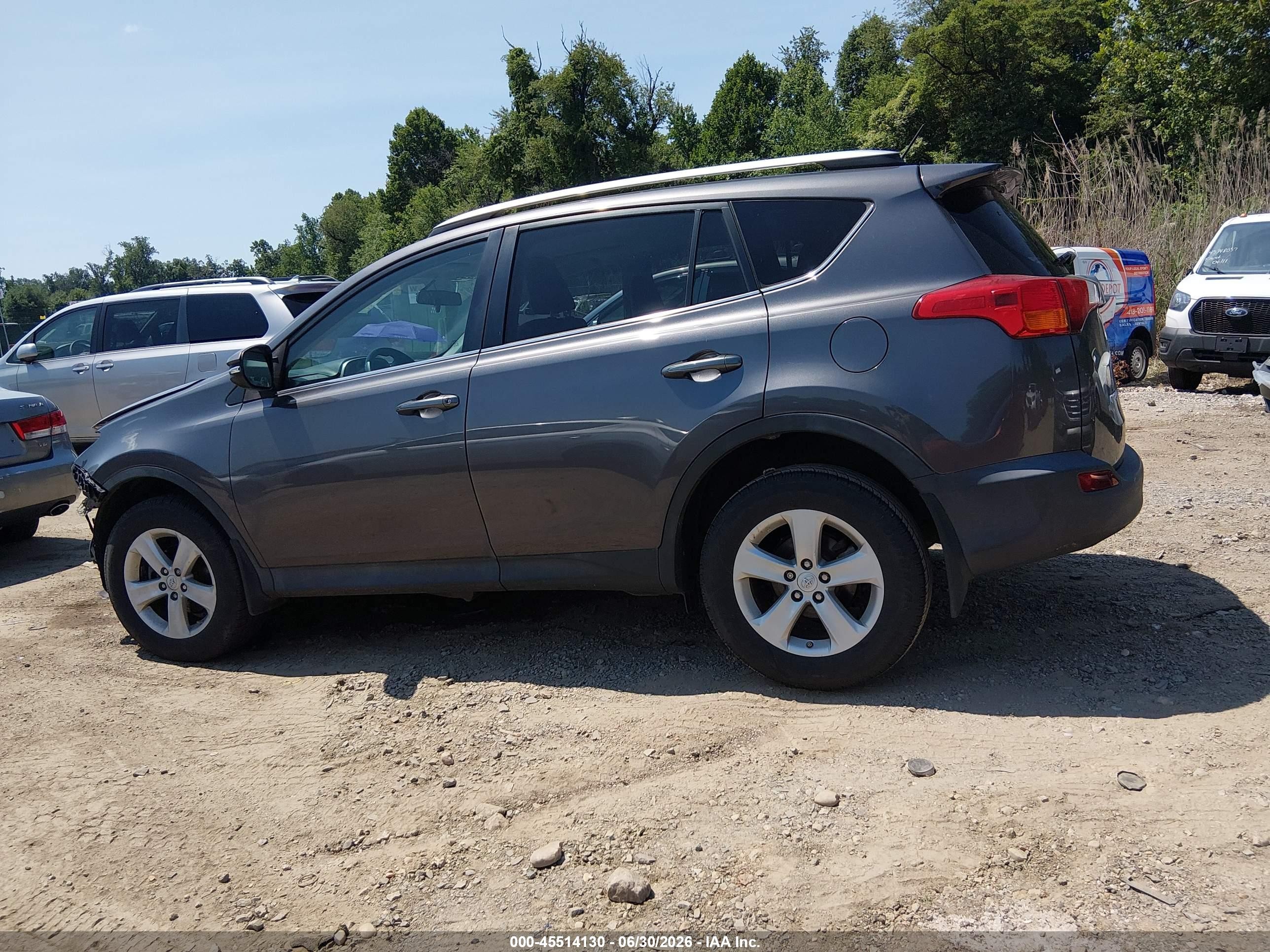 2013 Toyota Rav4 Xle Gray vin: 2T3RFREV0DW036559