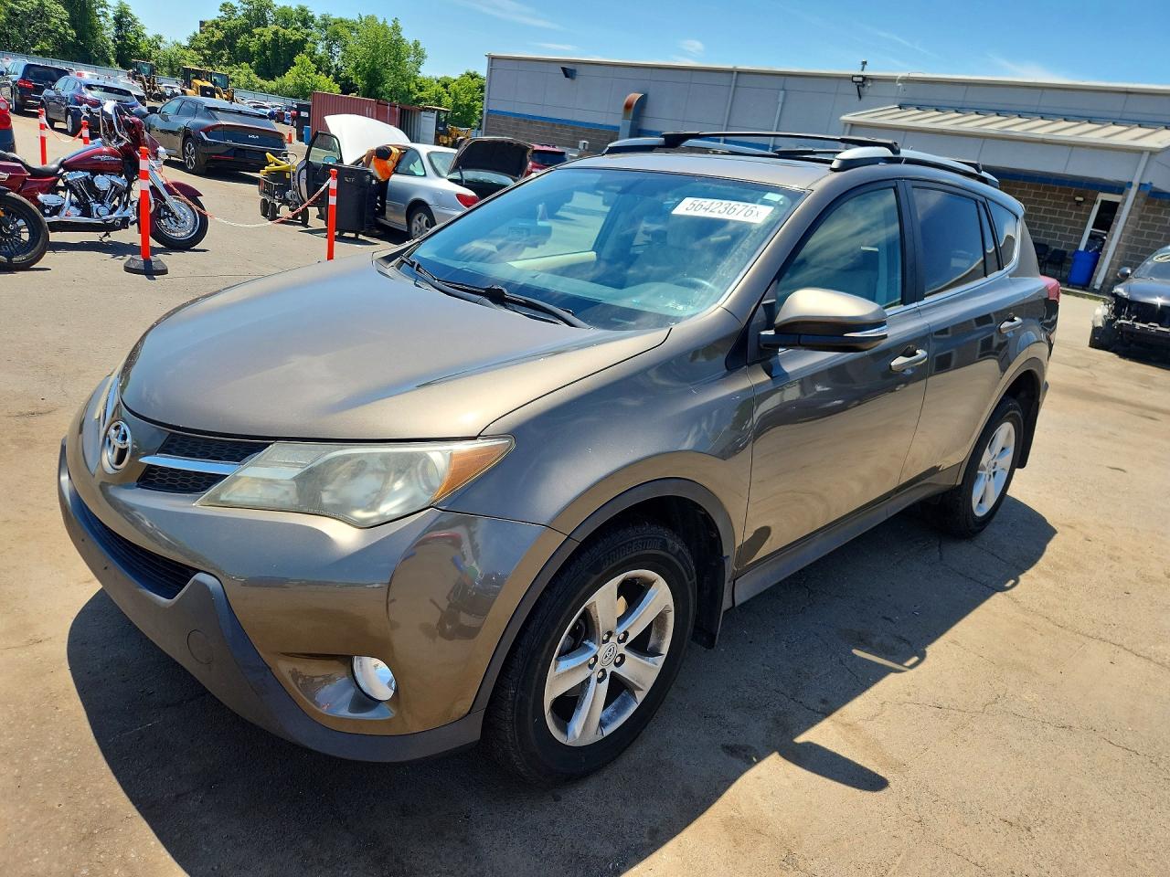2013 Toyota Rav4 Xle Серый vin: 2T3RFREV0DW039008