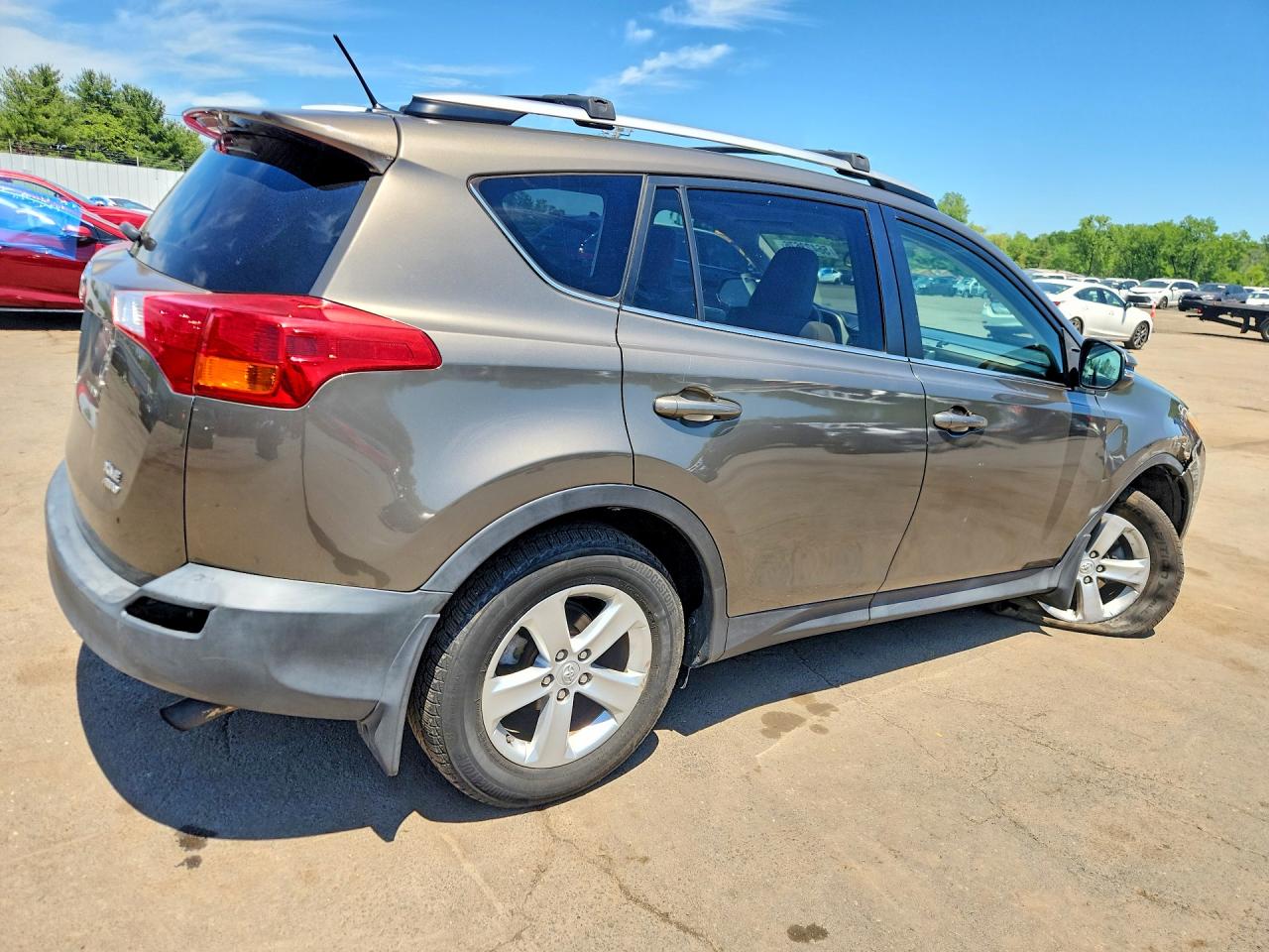 2013 Toyota Rav4 Xle Серый vin: 2T3RFREV0DW039008