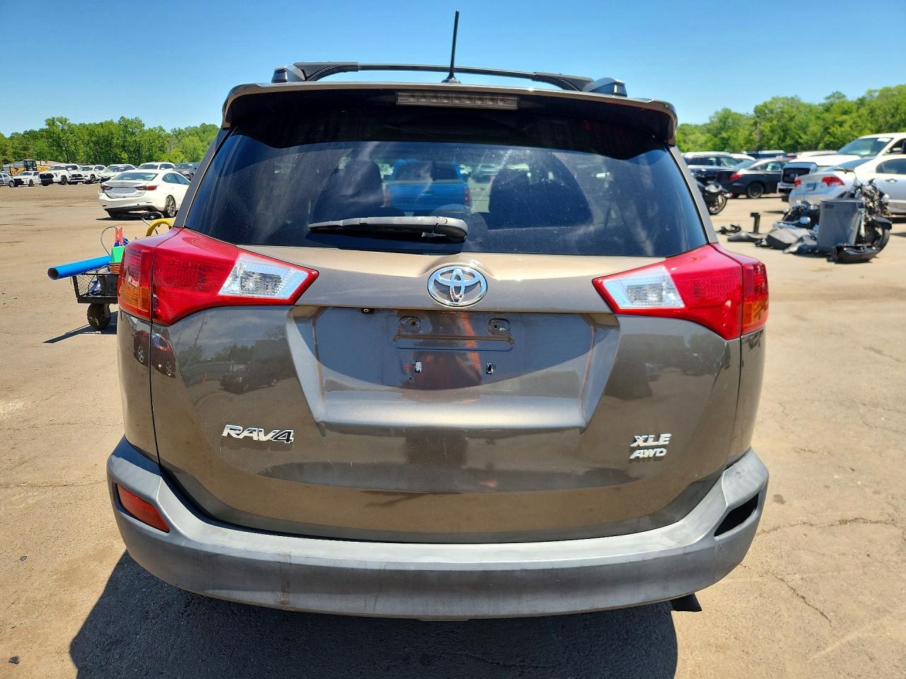 2013 Toyota Rav4 Xle Серый vin: 2T3RFREV0DW039008
