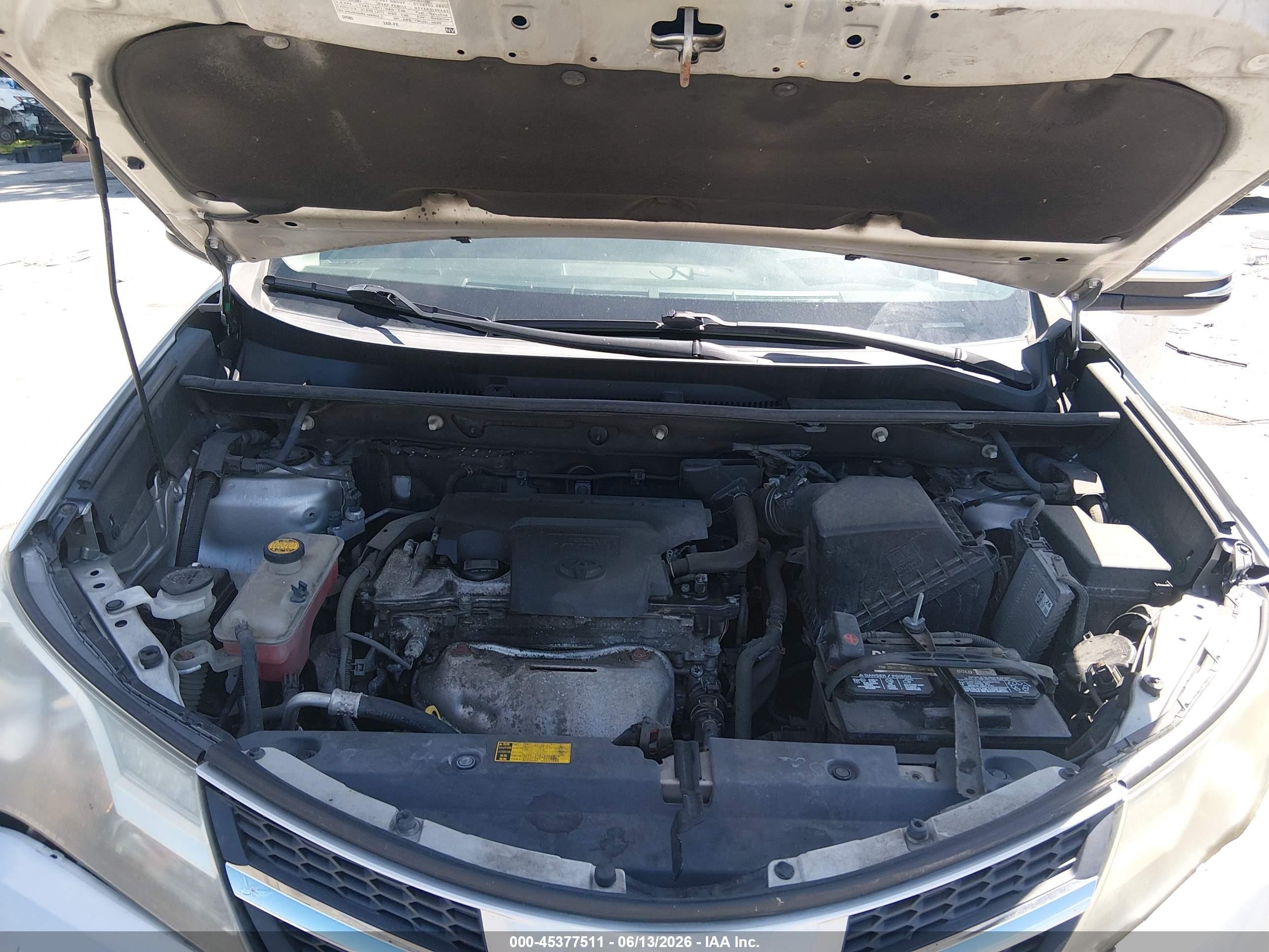 2013 Toyota Rav4 Xle Серый vin: 2T3RFREV0DW042393