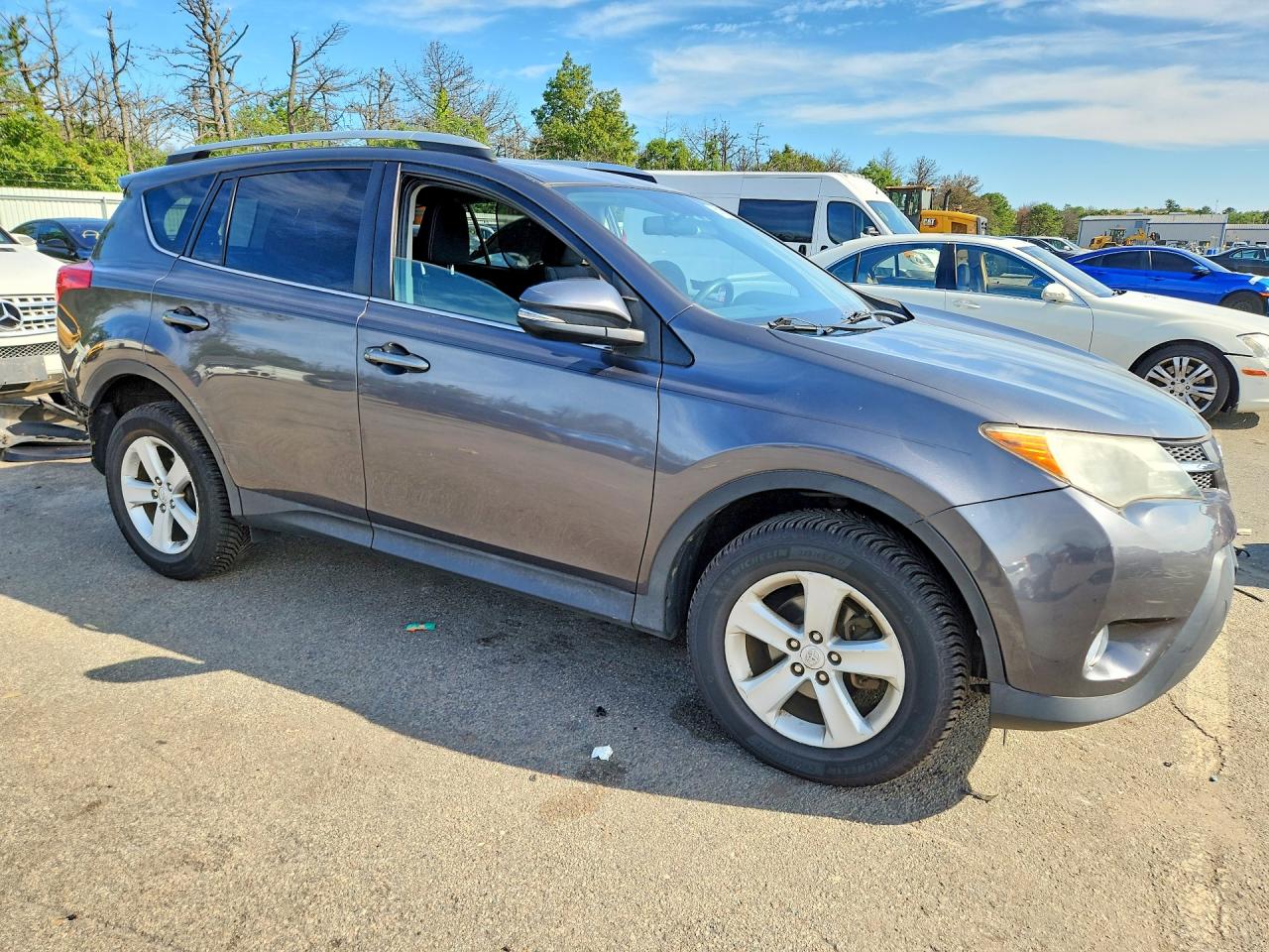 2013 Toyota Rav4 Xle Gray vin: 2T3RFREV0DW059596