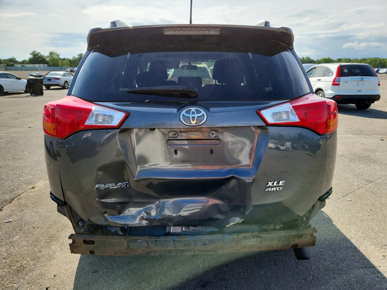 2013 Toyota Rav4 Xle Gray vin: 2T3RFREV0DW059596