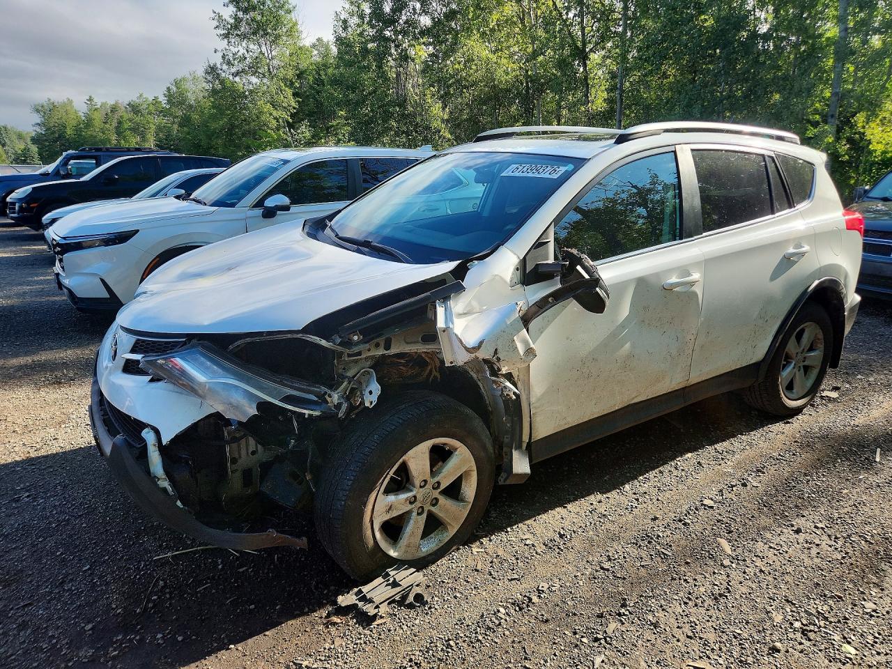 2013 Toyota Rav4 Xle White vin: 2T3RFREV0DW074535