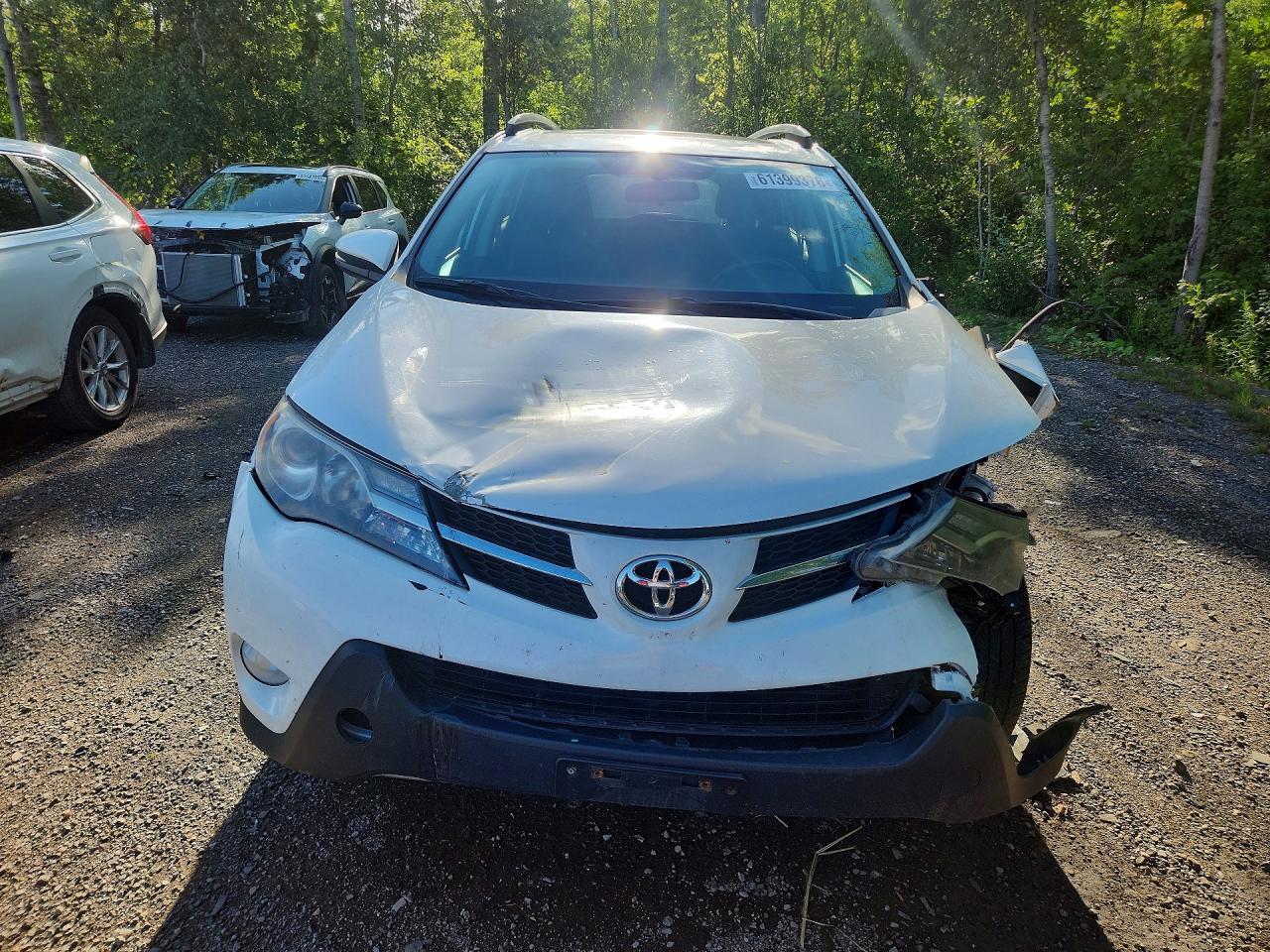 2013 Toyota Rav4 Xle White vin: 2T3RFREV0DW074535