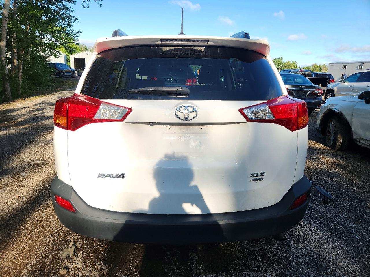 2013 Toyota Rav4 Xle White vin: 2T3RFREV0DW074535