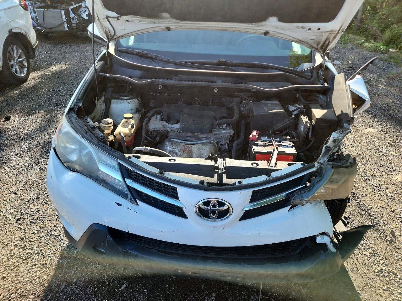 2013 Toyota Rav4 Xle White vin: 2T3RFREV0DW074535