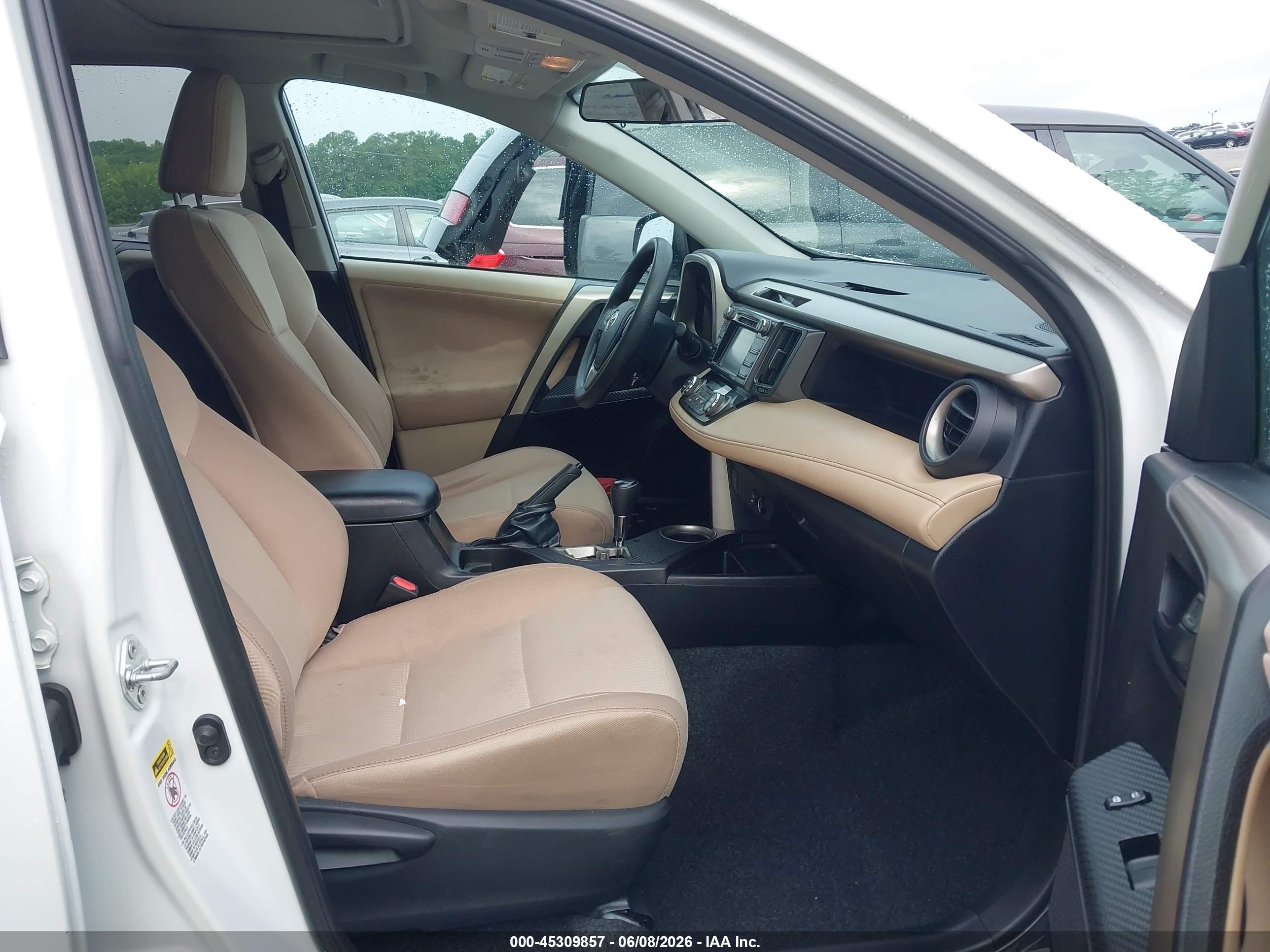 2013 Toyota Rav4 Xle White vin: 2T3RFREV0DW104178