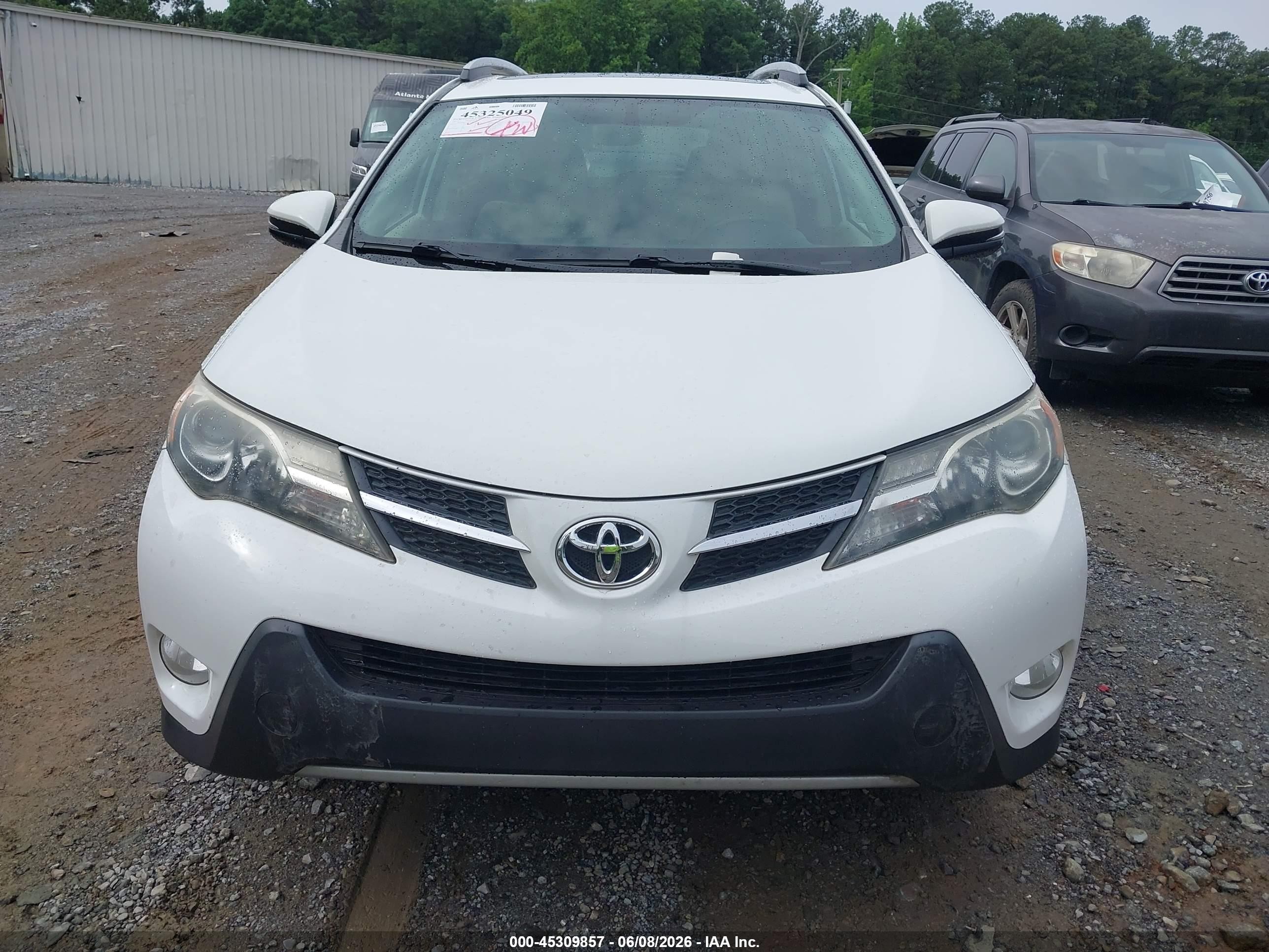 2013 Toyota Rav4 Xle White vin: 2T3RFREV0DW104178
