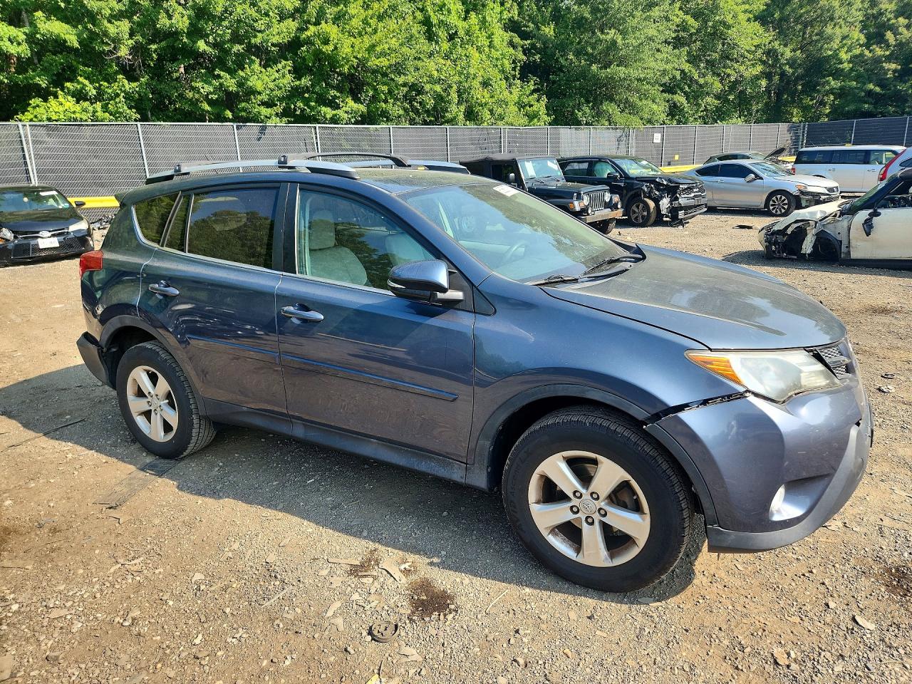 2013 Toyota Rav4 Xle Blue vin: 2T3RFREV0DW109686