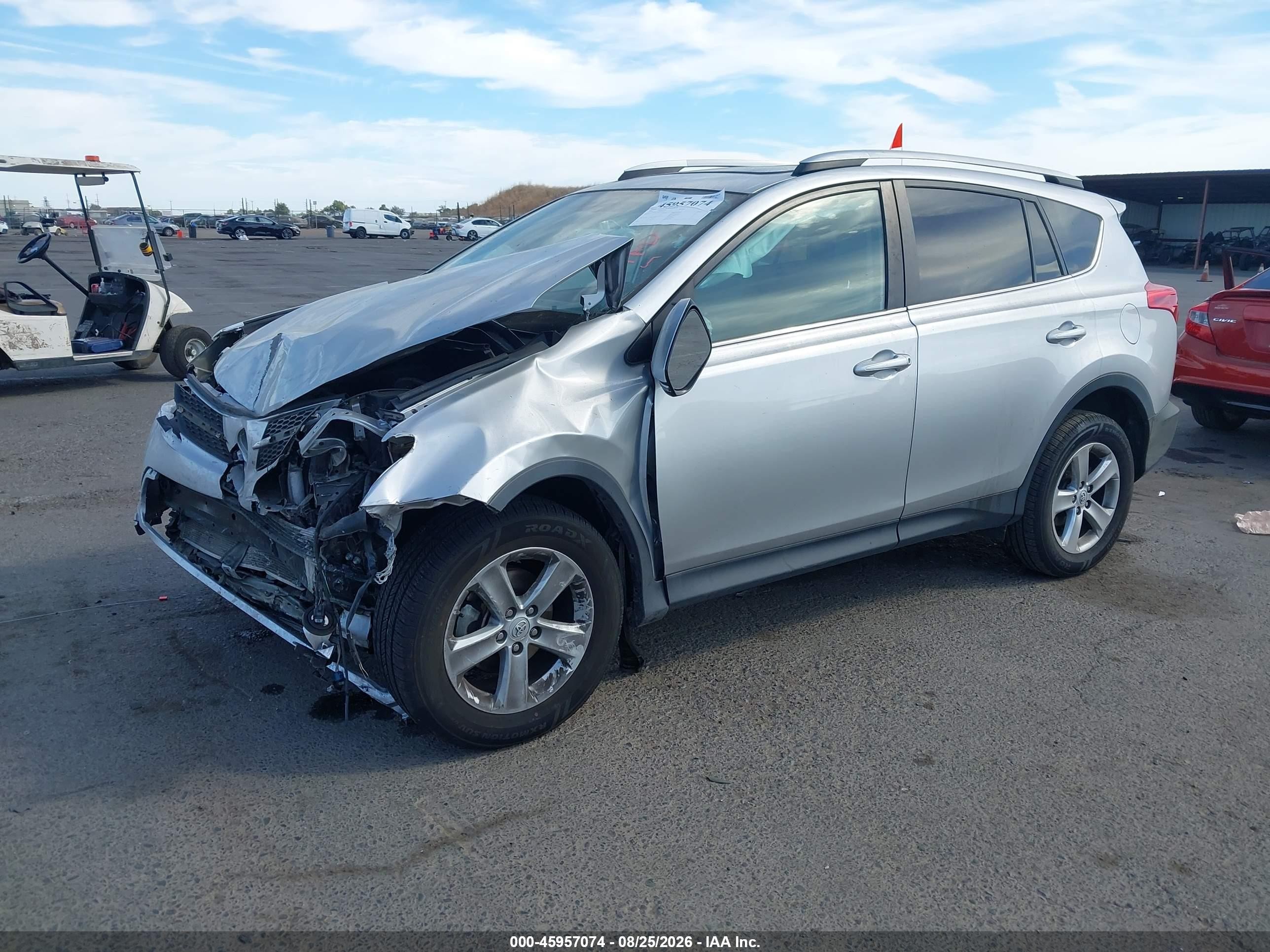 2014 Toyota Rav4 Xle Серый vin: 2T3RFREV0EW137179
