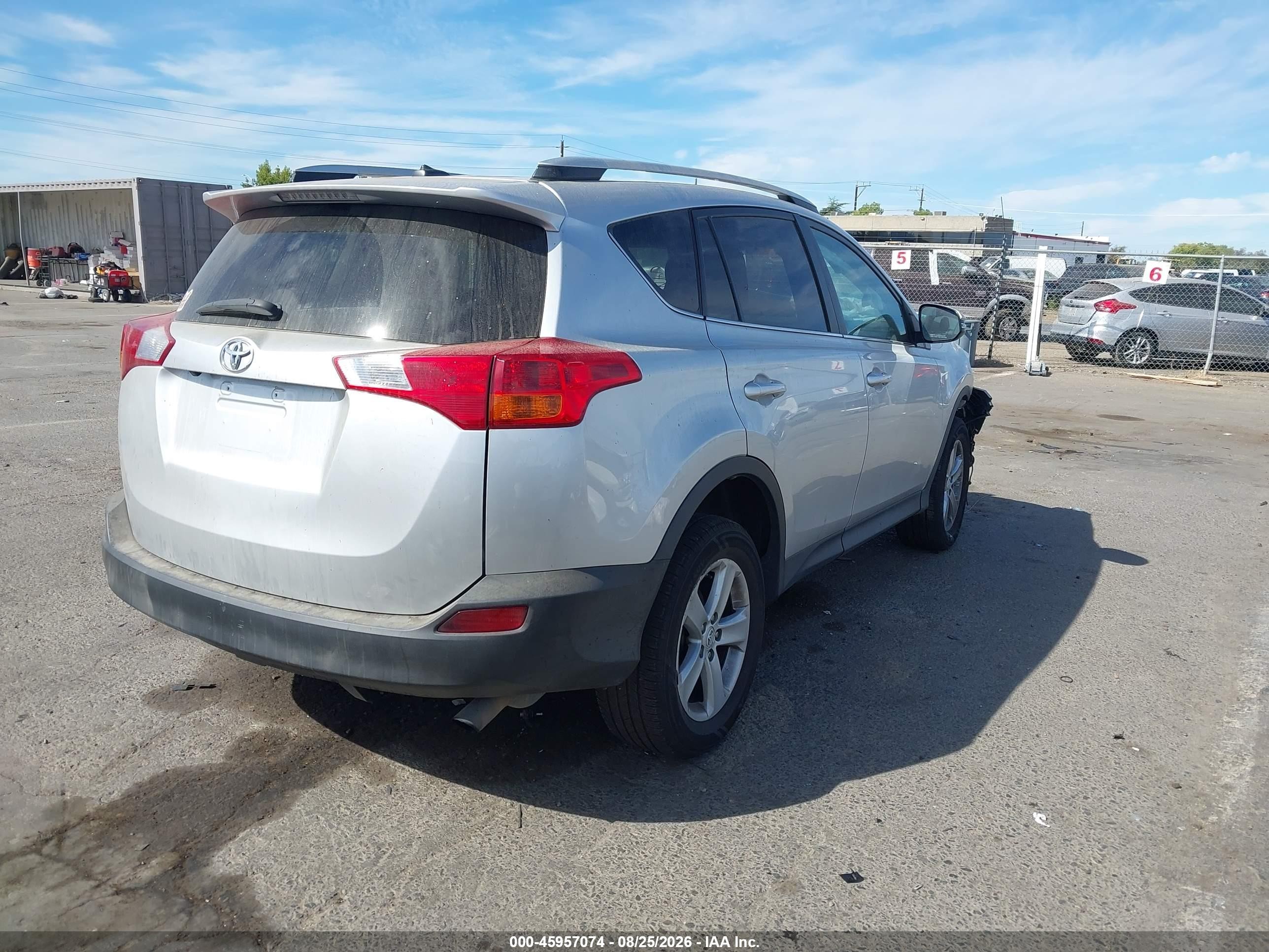 2014 Toyota Rav4 Xle Серый vin: 2T3RFREV0EW137179