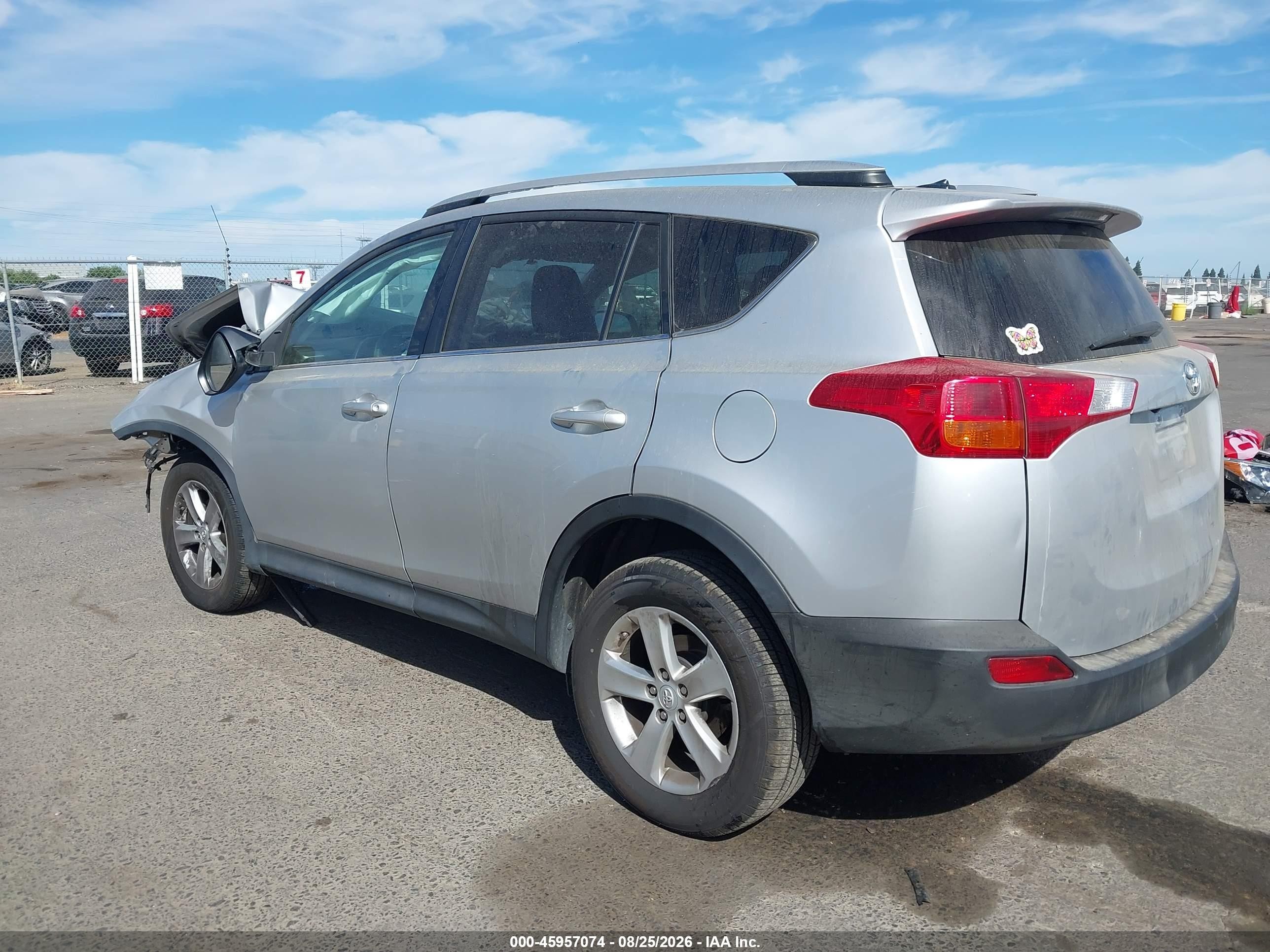 2014 Toyota Rav4 Xle Серый vin: 2T3RFREV0EW137179