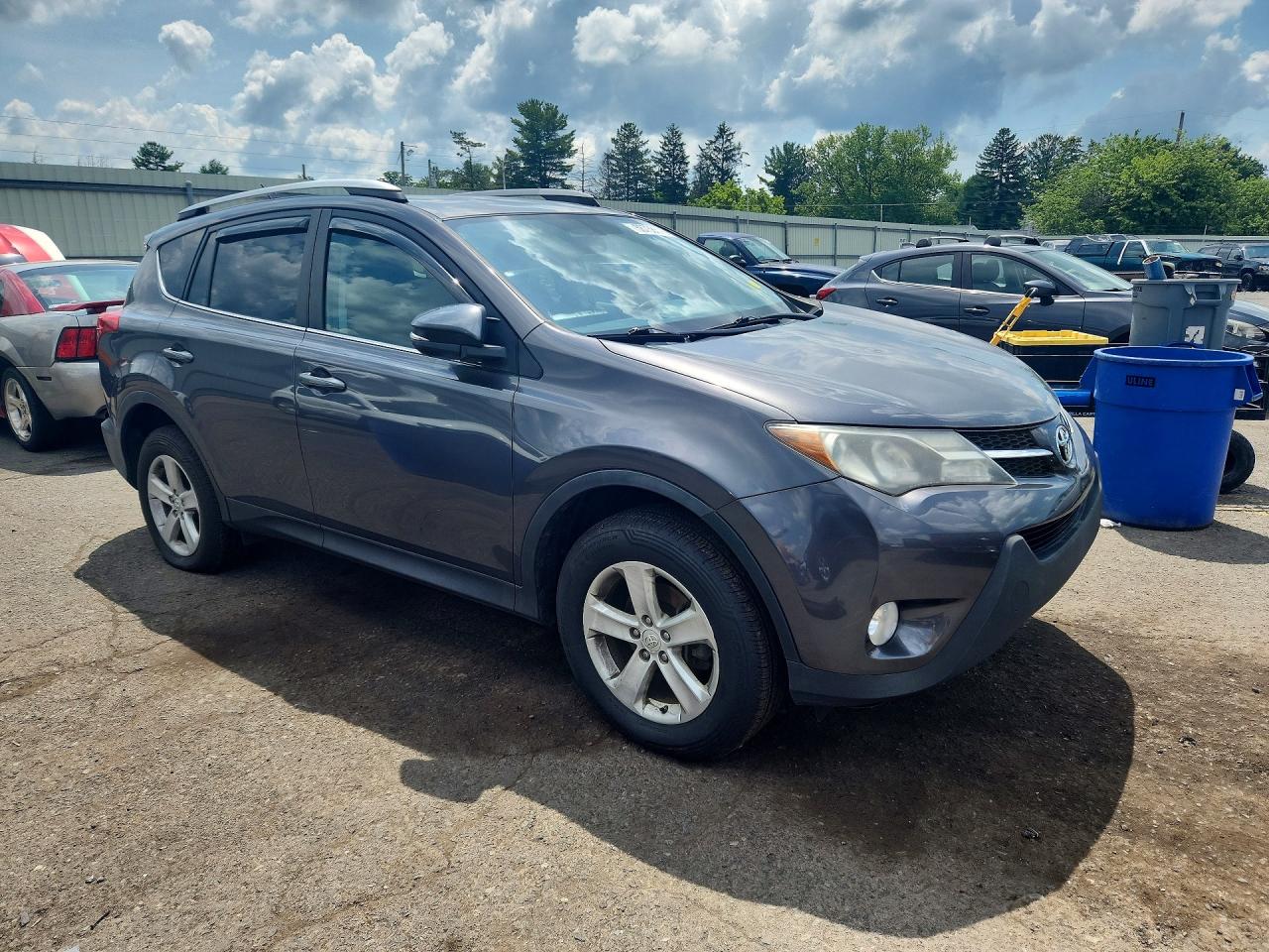 2014 Toyota Rav4 Xle Gray vin: 2T3RFREV0EW150014