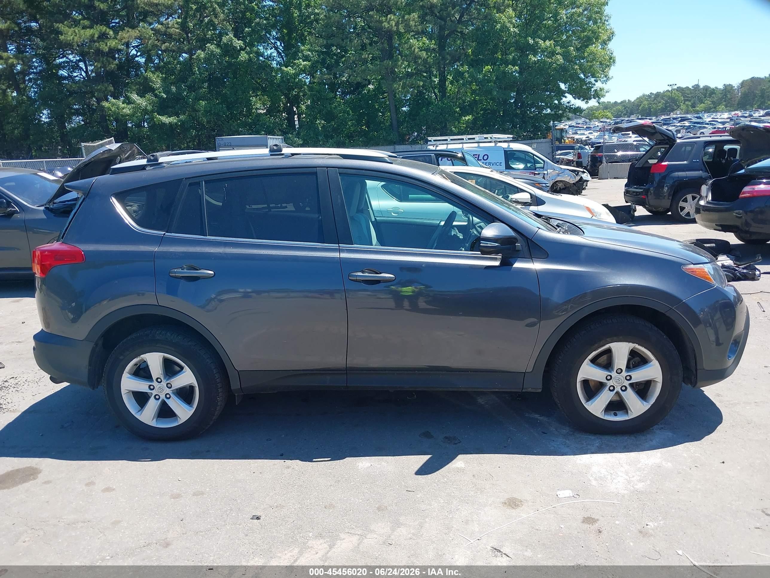 2014 Toyota Rav4 Xle Gray vin: 2T3RFREV0EW173146