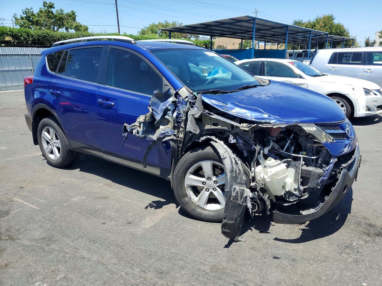 2014 Toyota Rav4 Xle Blue vin: 2T3RFREV0EW201074