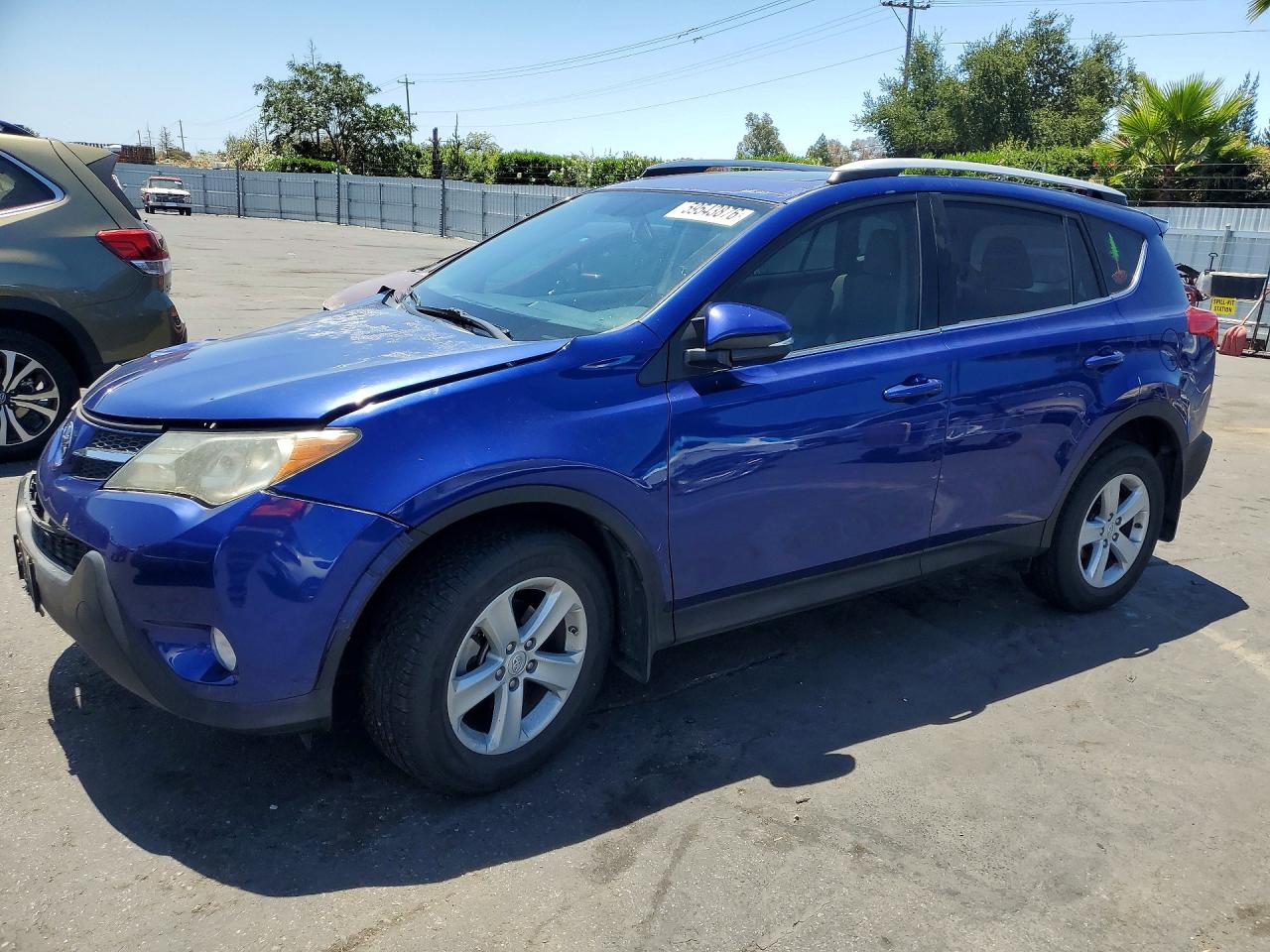 2014 Toyota Rav4 Xle Blue vin: 2T3RFREV0EW201074