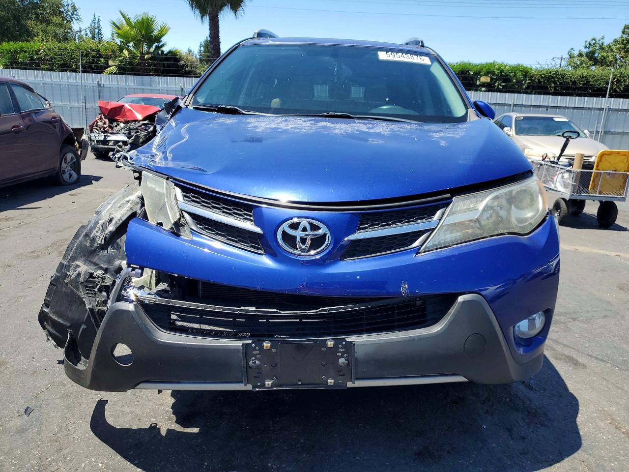 2014 Toyota Rav4 Xle Blue vin: 2T3RFREV0EW201074
