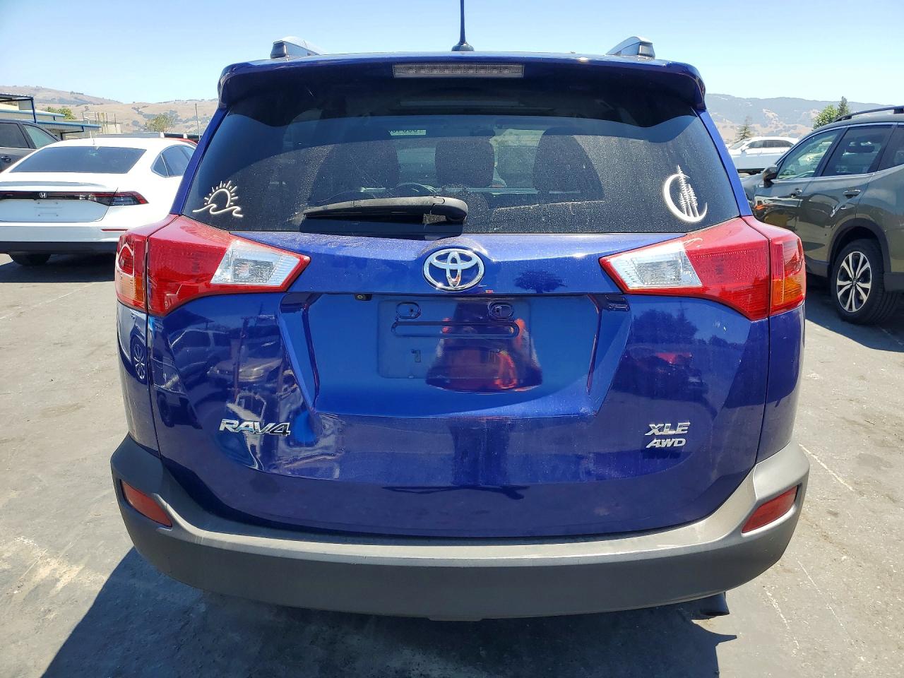 2014 Toyota Rav4 Xle Blue vin: 2T3RFREV0EW201074