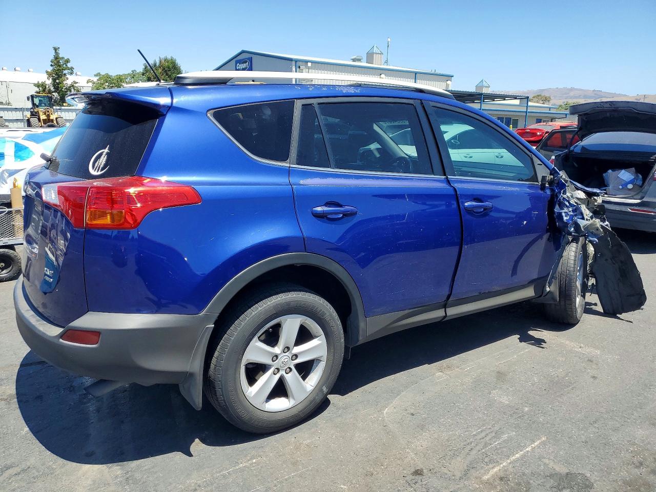 2014 Toyota Rav4 Xle Blue vin: 2T3RFREV0EW201074