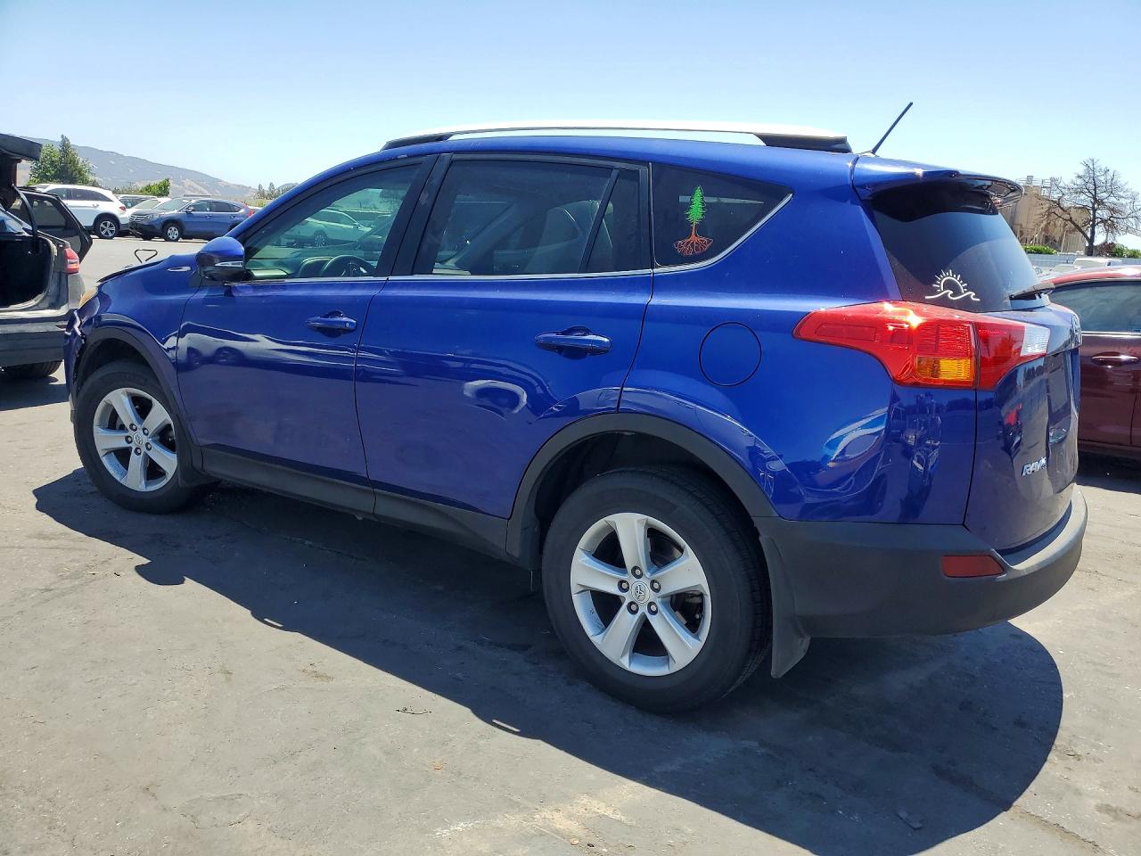 2014 Toyota Rav4 Xle Blue vin: 2T3RFREV0EW201074