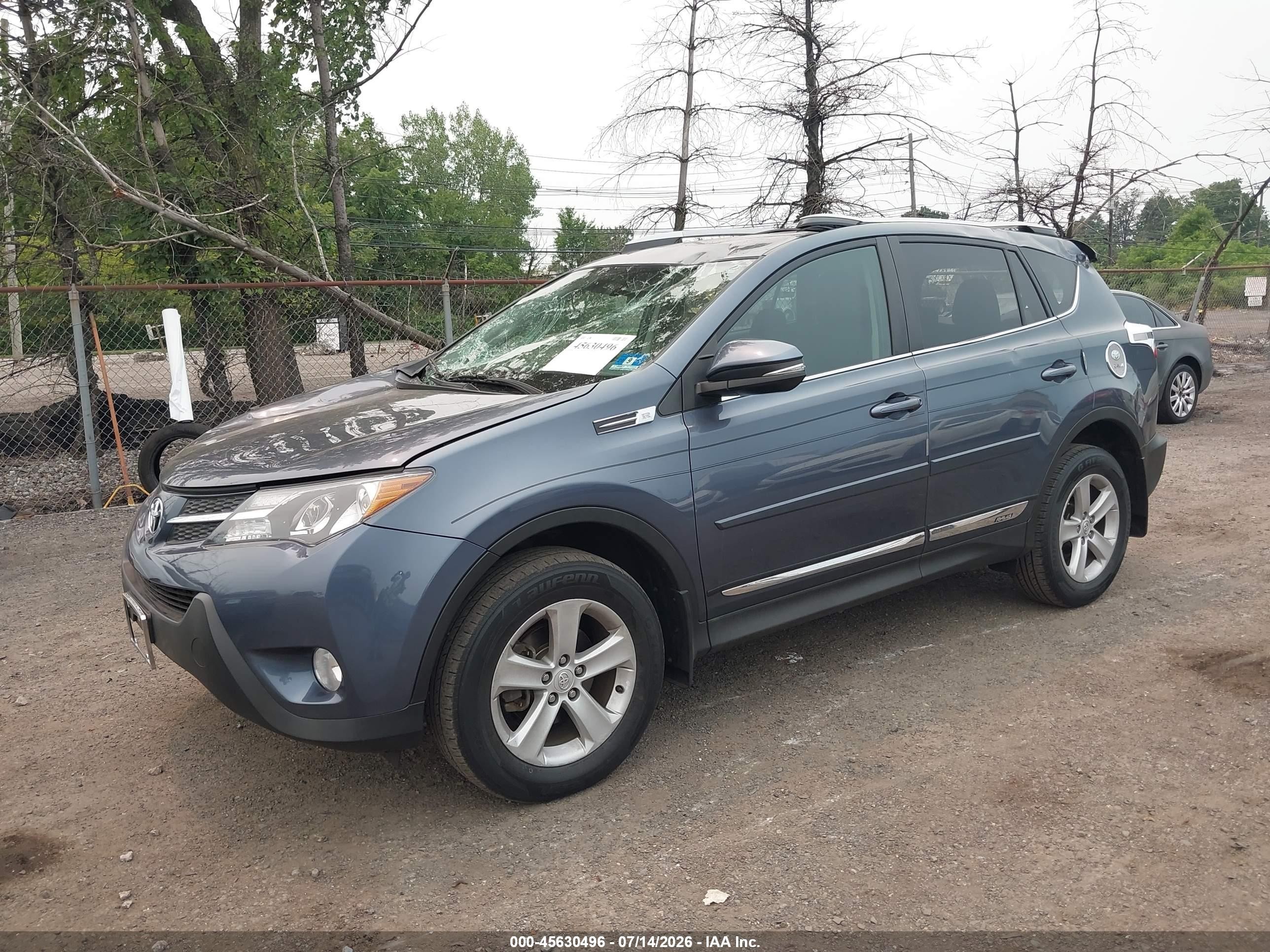 2014 Toyota Rav4 Xle Gray vin: 2T3RFREV0EW216674