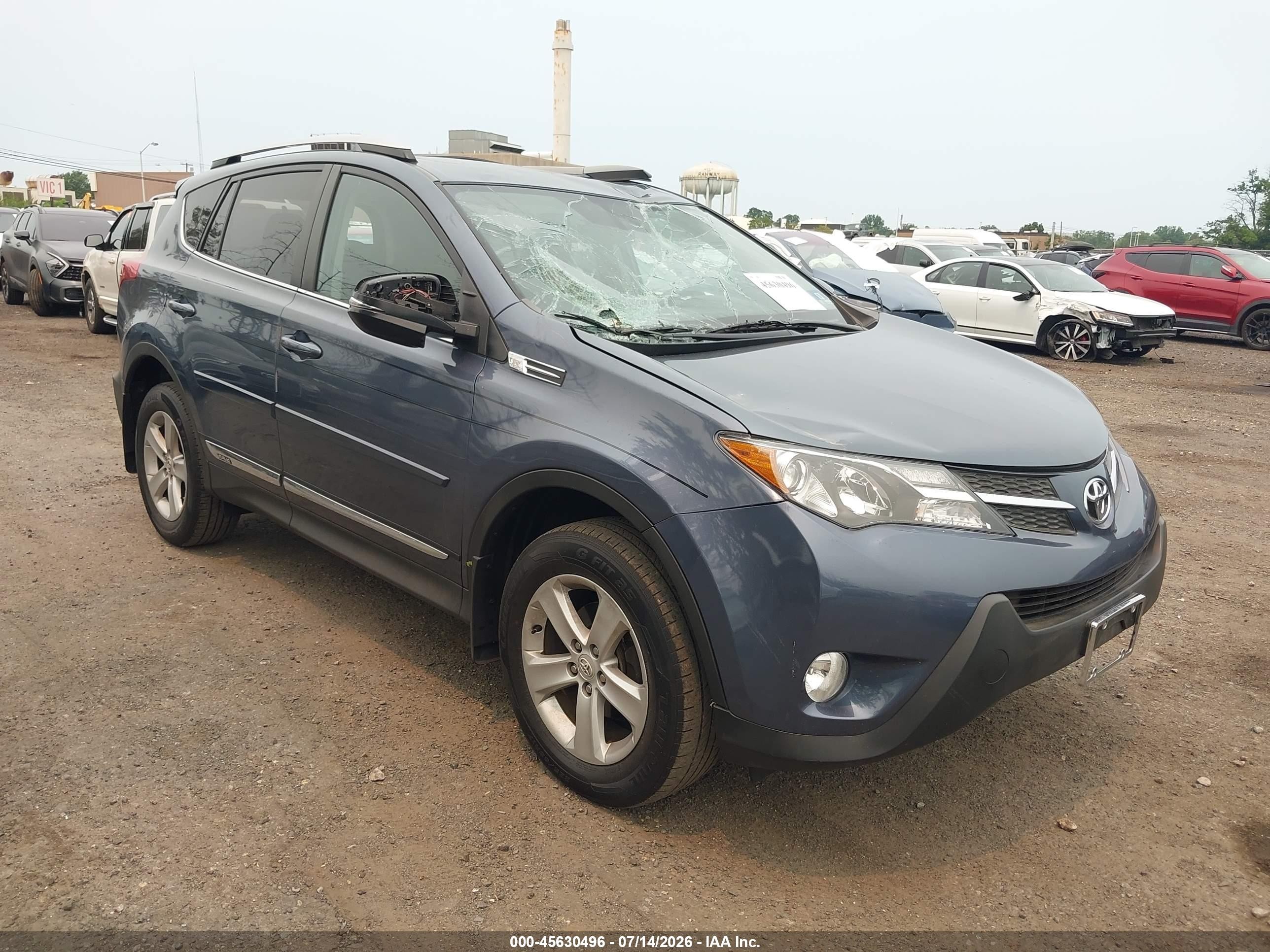 2014 Toyota Rav4 Xle Gray vin: 2T3RFREV0EW216674