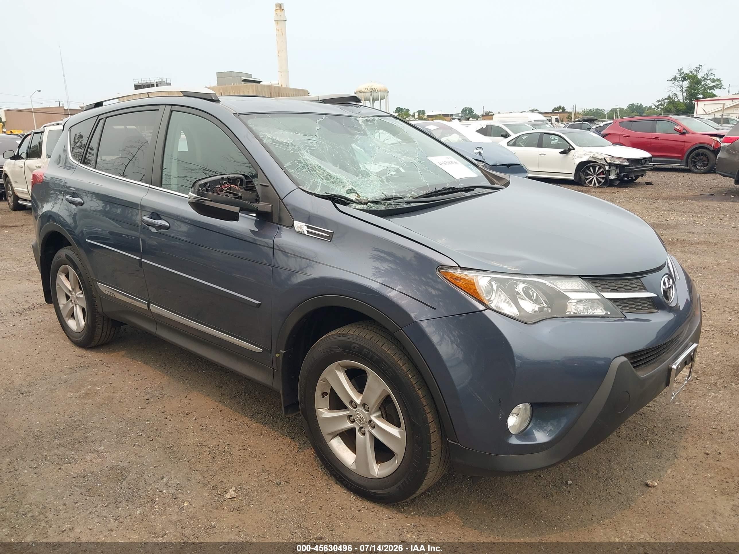 2014 Toyota Rav4 Xle Gray vin: 2T3RFREV0EW216674
