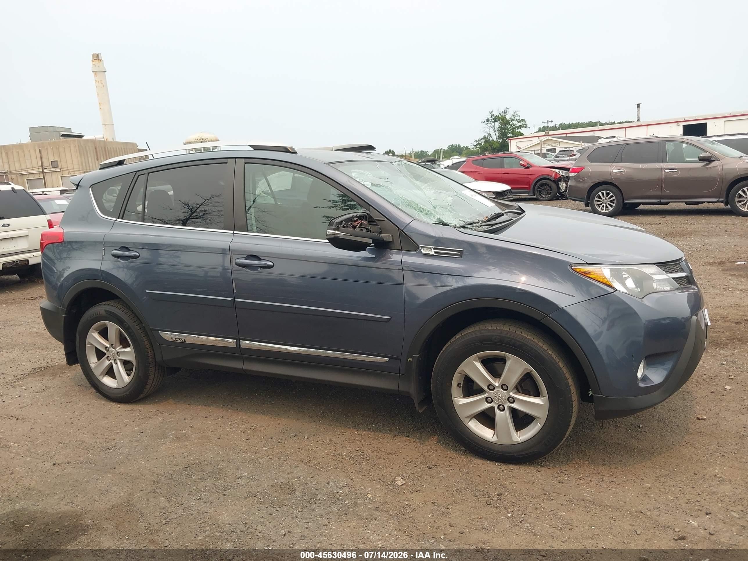 2014 Toyota Rav4 Xle Gray vin: 2T3RFREV0EW216674