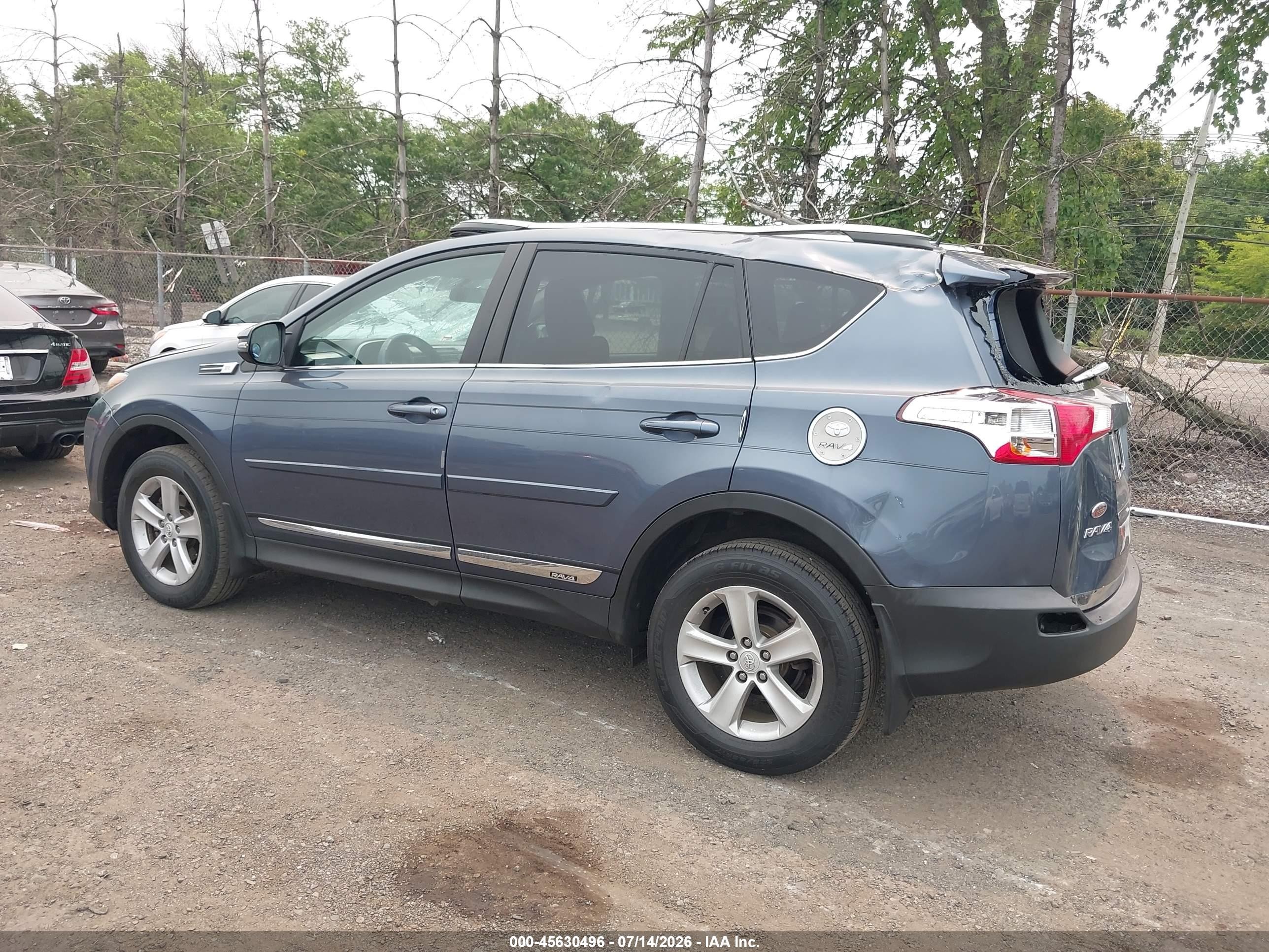 2014 Toyota Rav4 Xle Gray vin: 2T3RFREV0EW216674