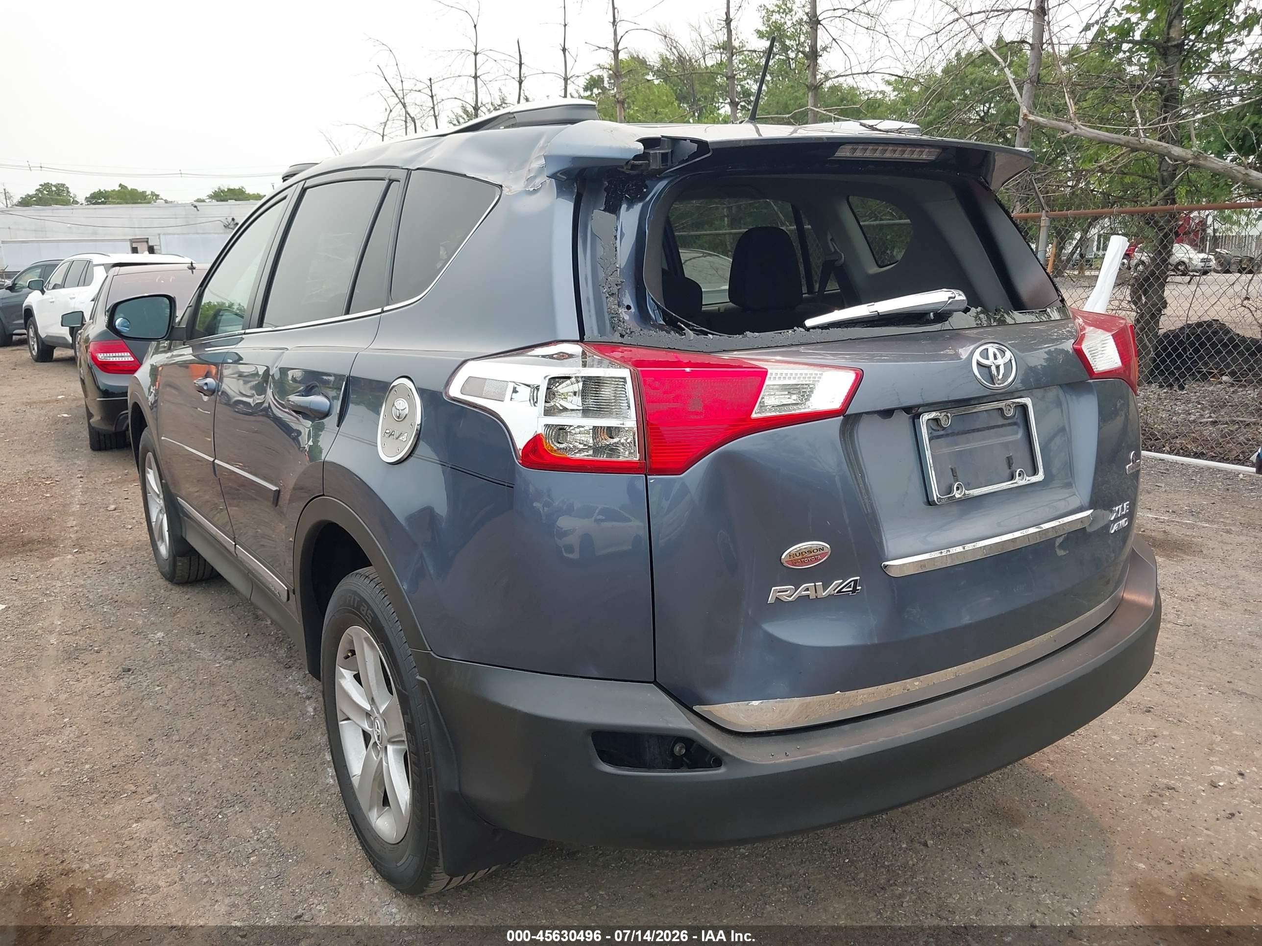 2014 Toyota Rav4 Xle Gray vin: 2T3RFREV0EW216674