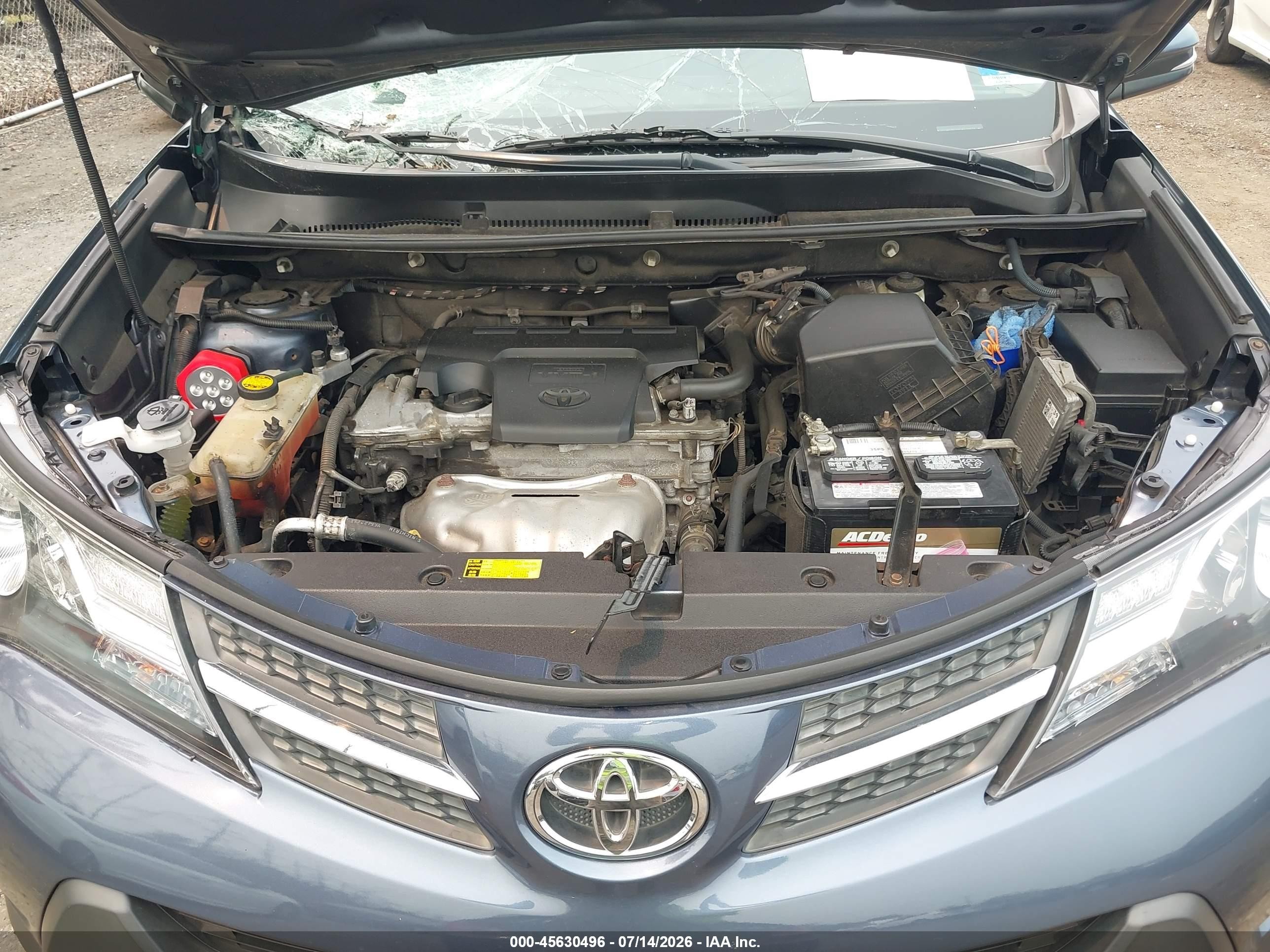 2014 Toyota Rav4 Xle Gray vin: 2T3RFREV0EW216674