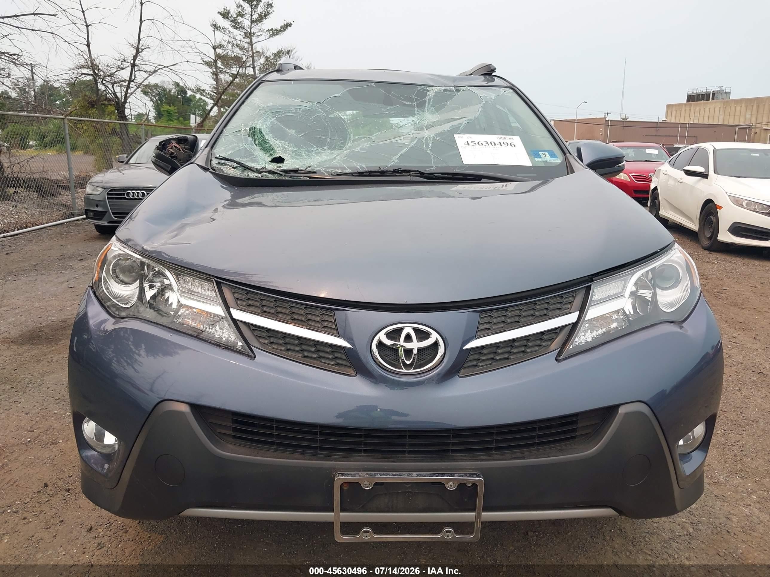 2014 Toyota Rav4 Xle Gray vin: 2T3RFREV0EW216674