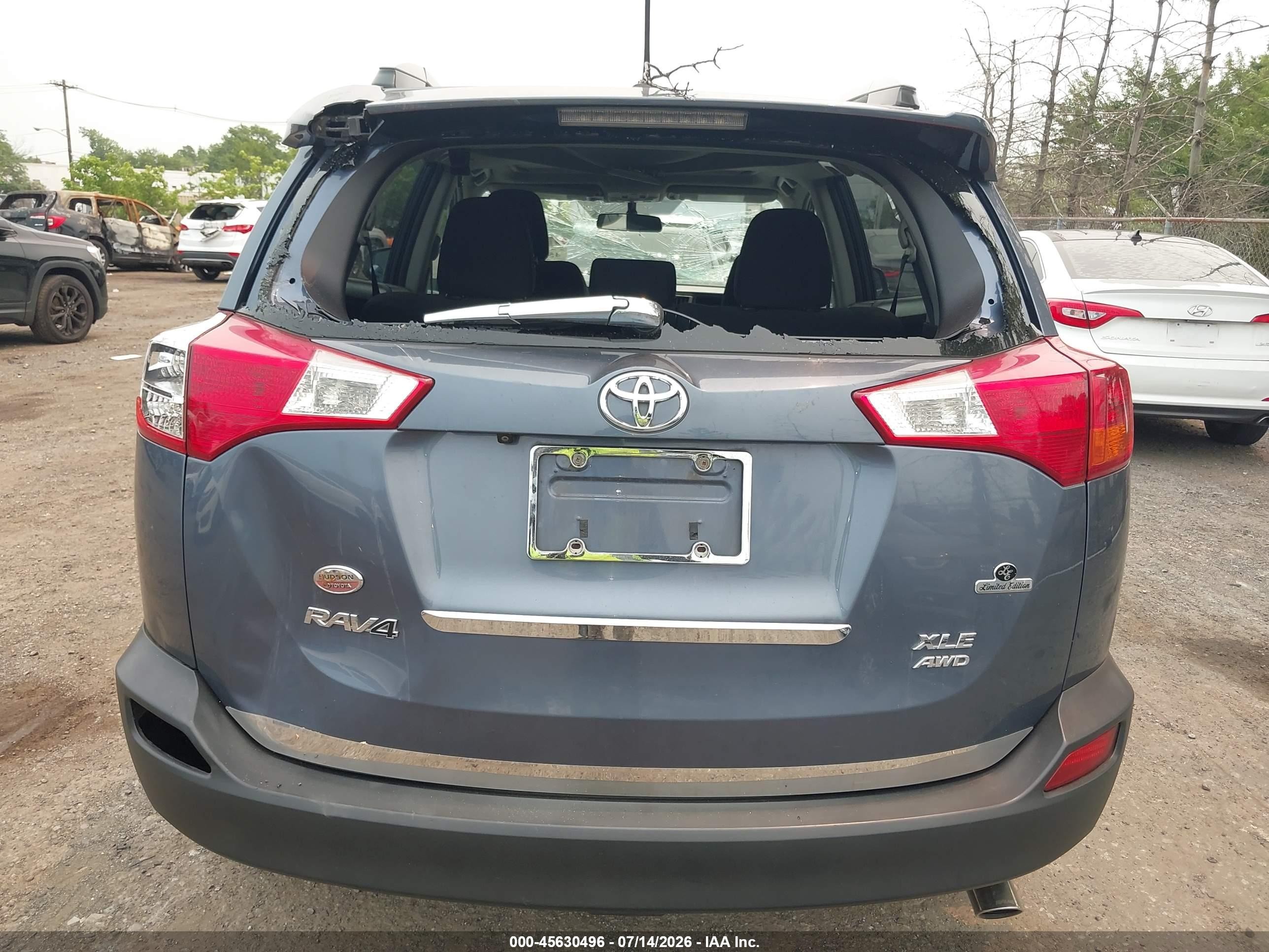 2014 Toyota Rav4 Xle Gray vin: 2T3RFREV0EW216674