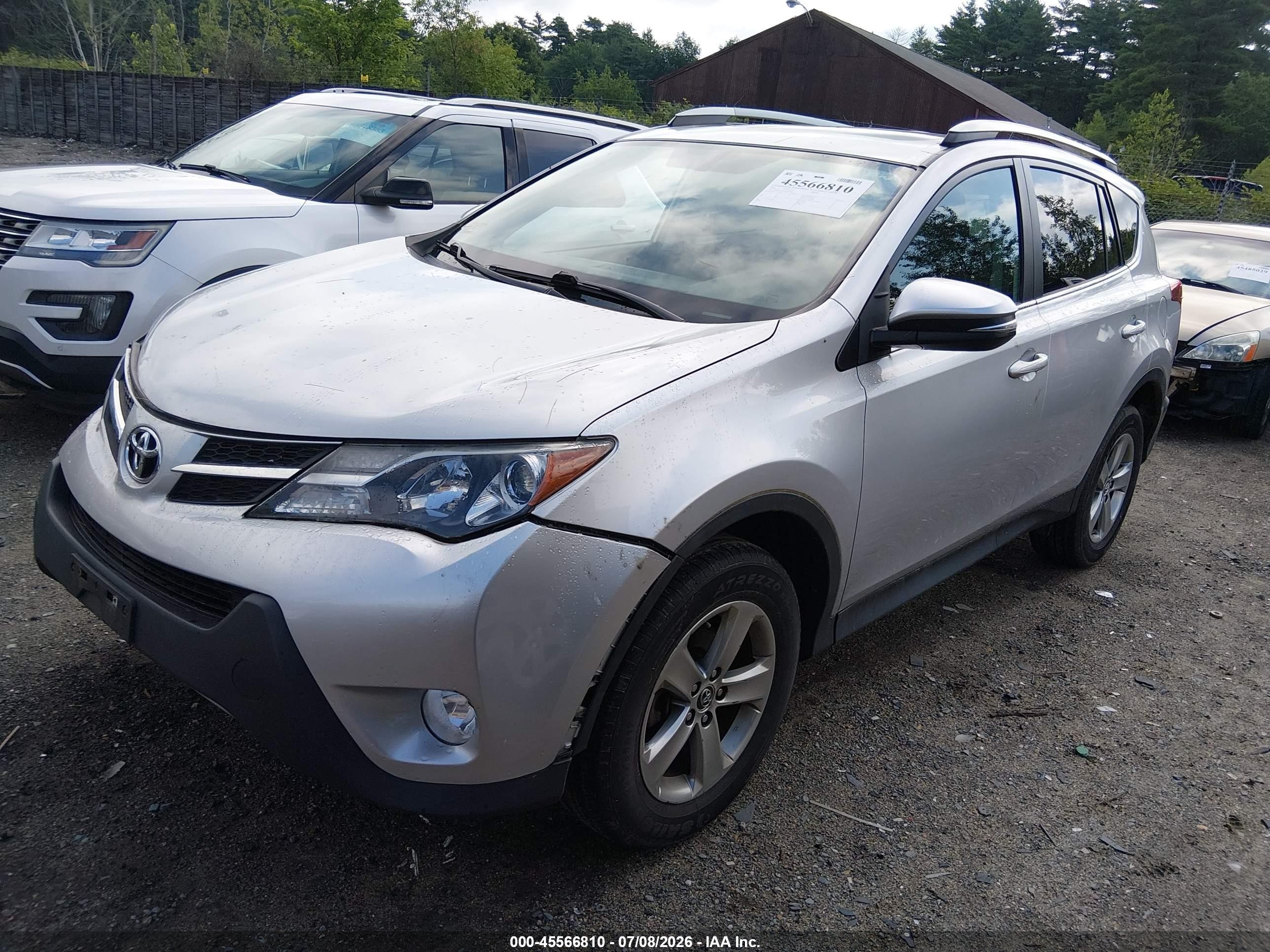 2015 Toyota Rav4 Xle Silver vin: 2T3RFREV0FW306943