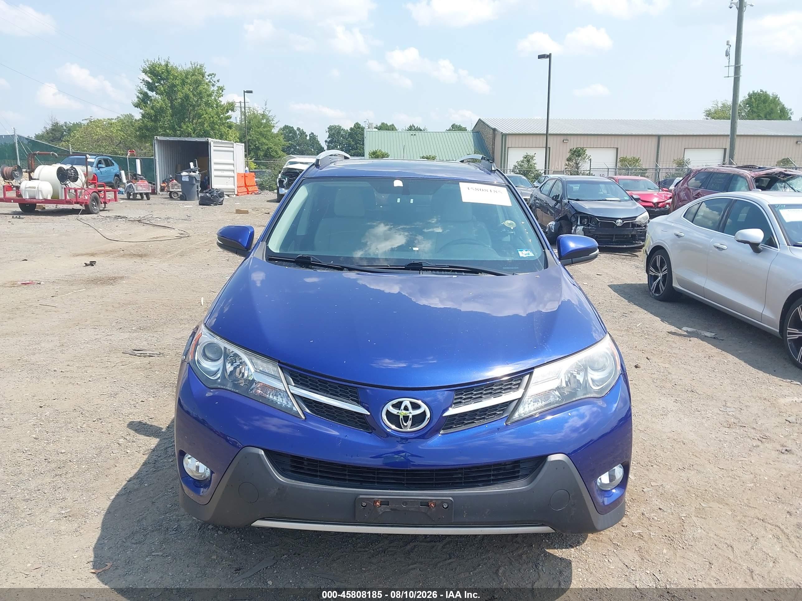 2015 Toyota Rav4 Xle Blue vin: 2T3RFREV0FW323676