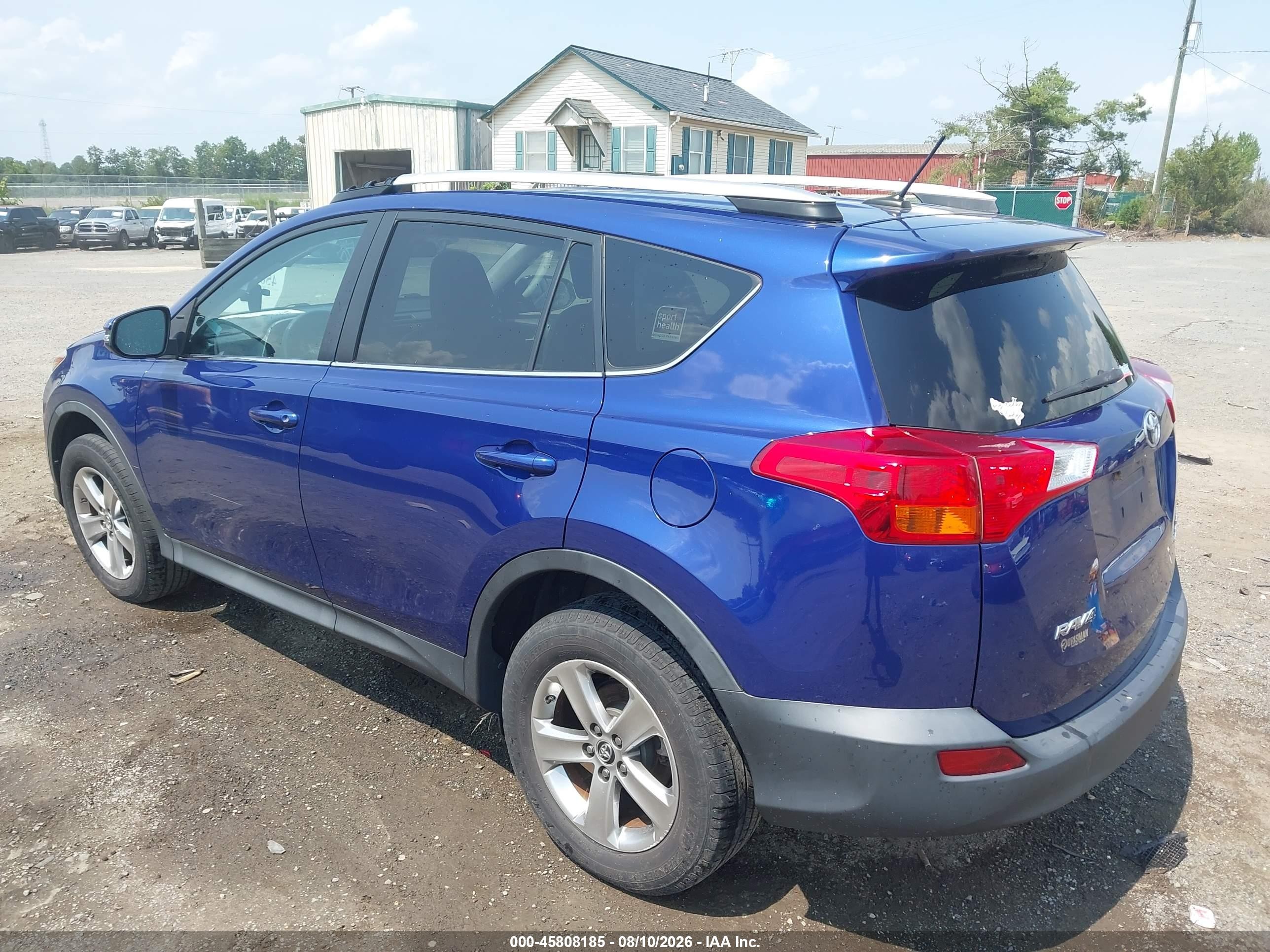 2015 Toyota Rav4 Xle Blue vin: 2T3RFREV0FW323676