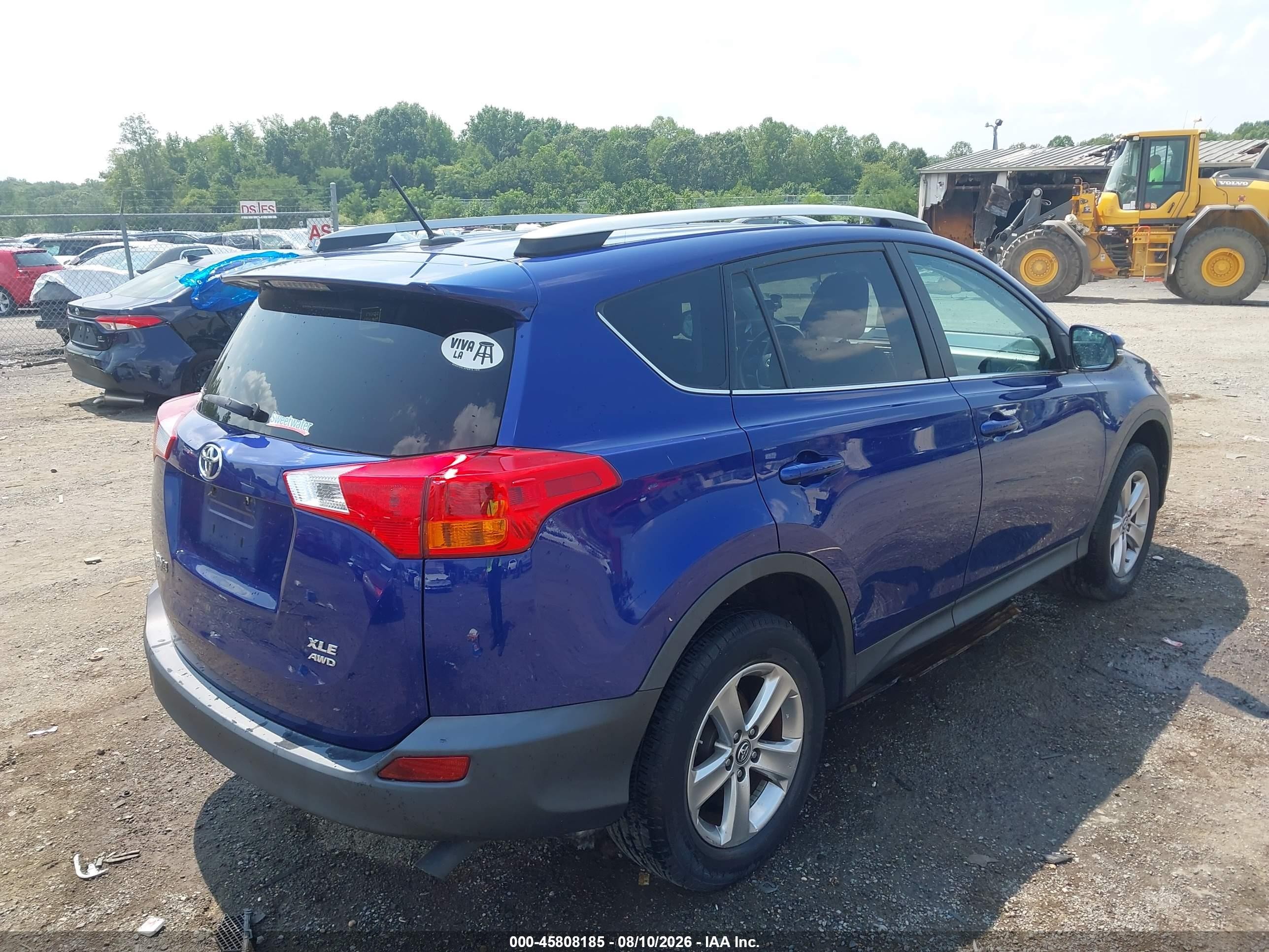 2015 Toyota Rav4 Xle Blue vin: 2T3RFREV0FW323676