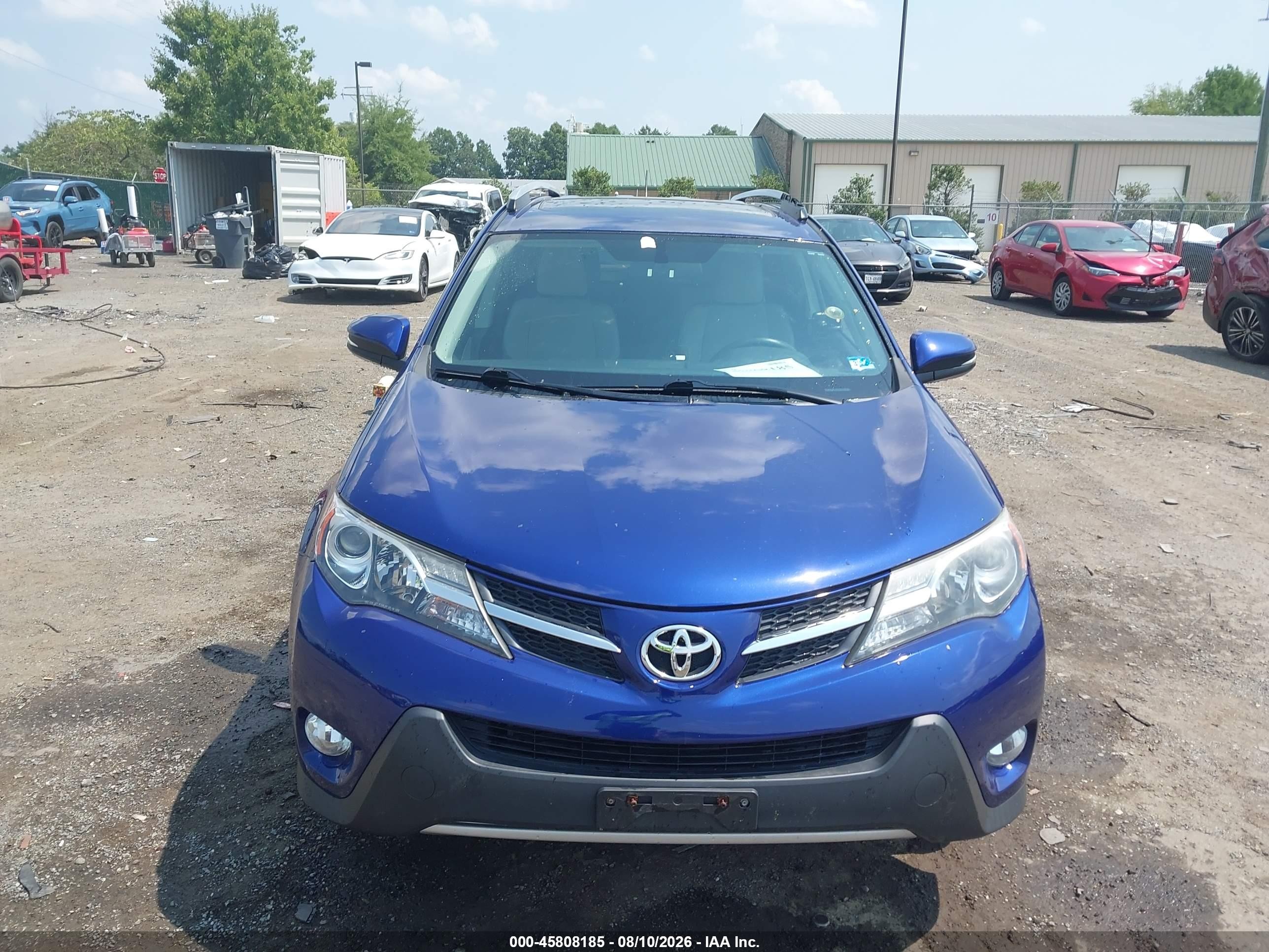 2015 Toyota Rav4 Xle Blue vin: 2T3RFREV0FW323676