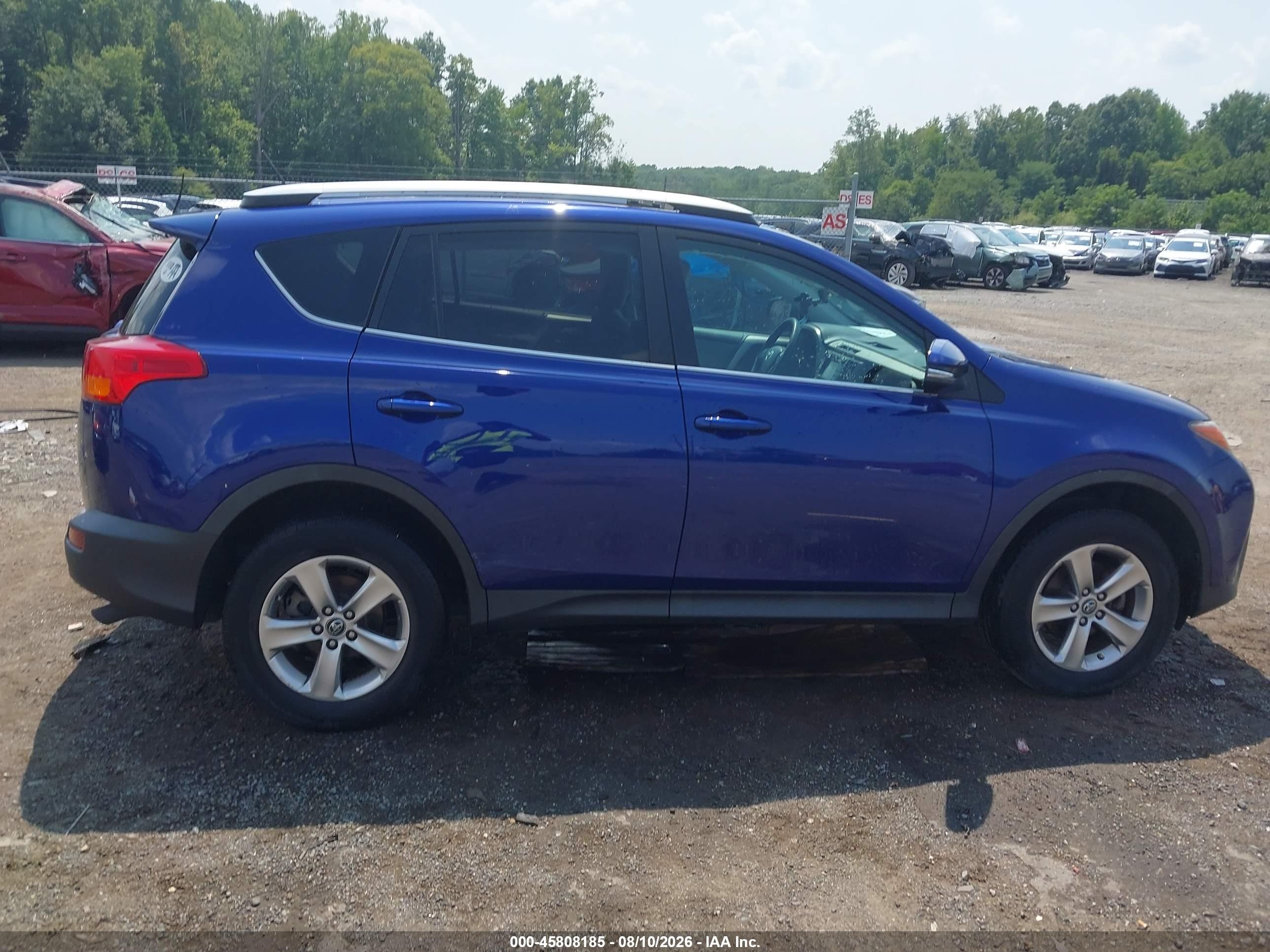 2015 Toyota Rav4 Xle Blue vin: 2T3RFREV0FW323676