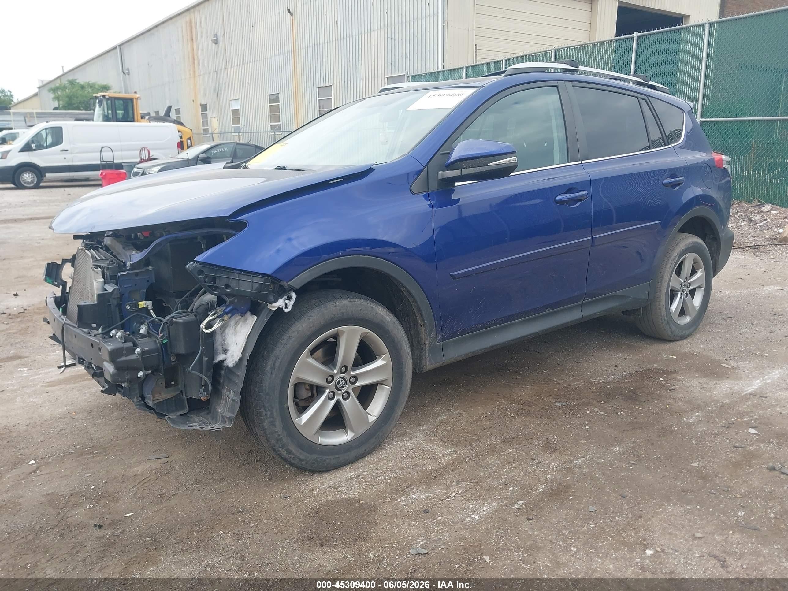 2015 Toyota Rav4 Xle Blue vin: 2T3RFREV0FW339523