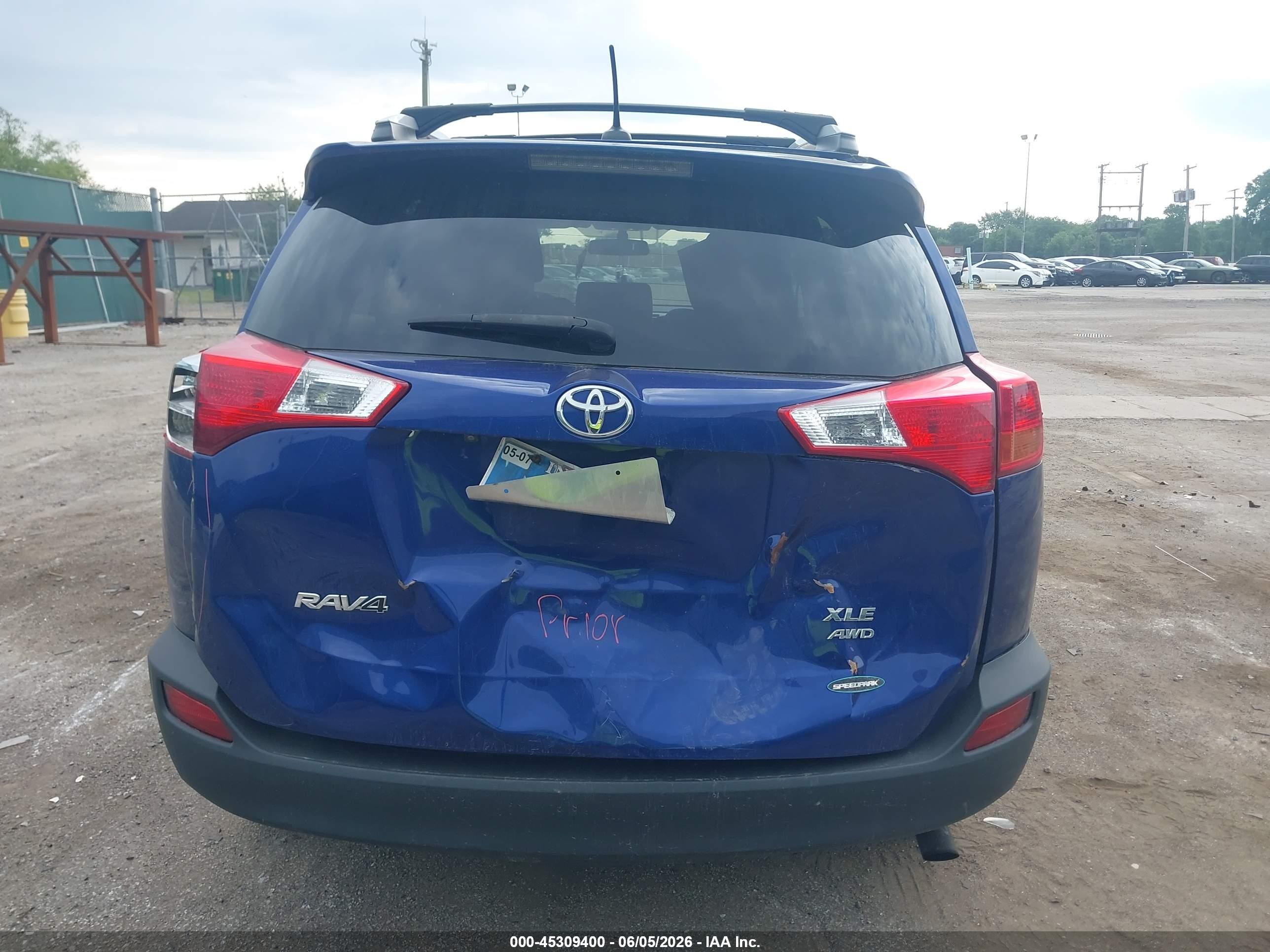 2015 Toyota Rav4 Xle Blue vin: 2T3RFREV0FW339523