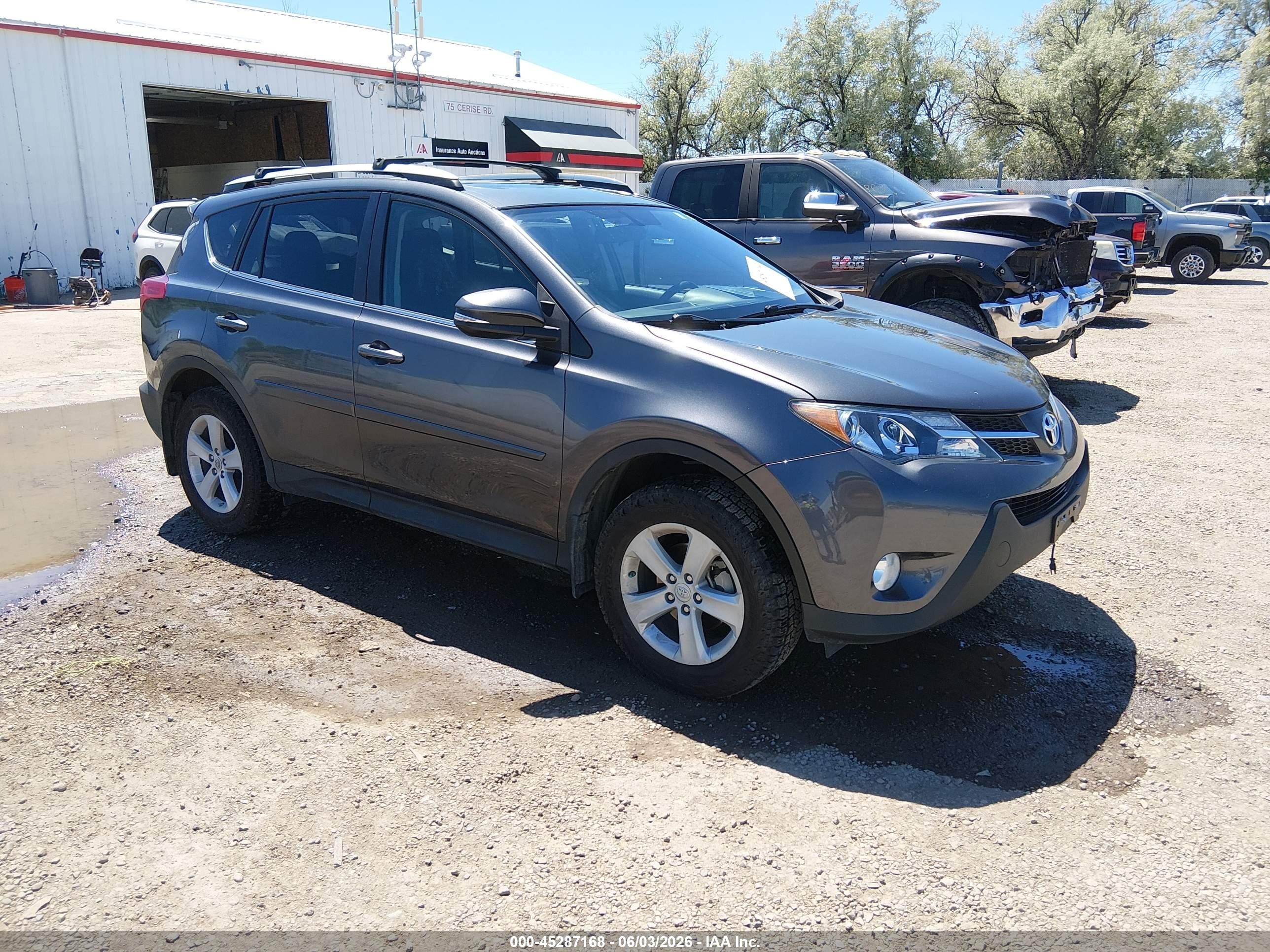 2013 Toyota Rav4 Xle Gray vin: 2T3RFREV1DW038756