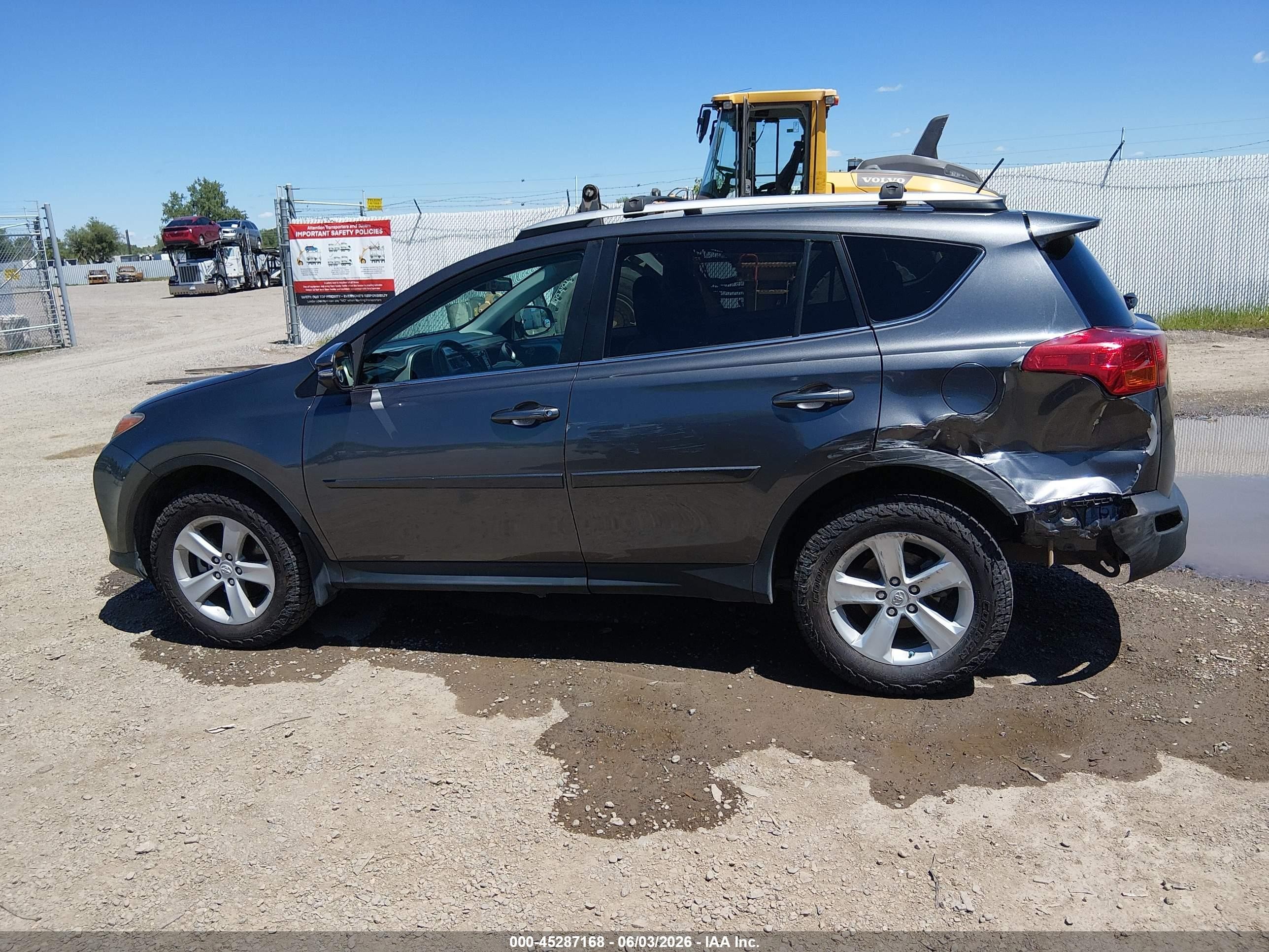 2013 Toyota Rav4 Xle Gray vin: 2T3RFREV1DW038756