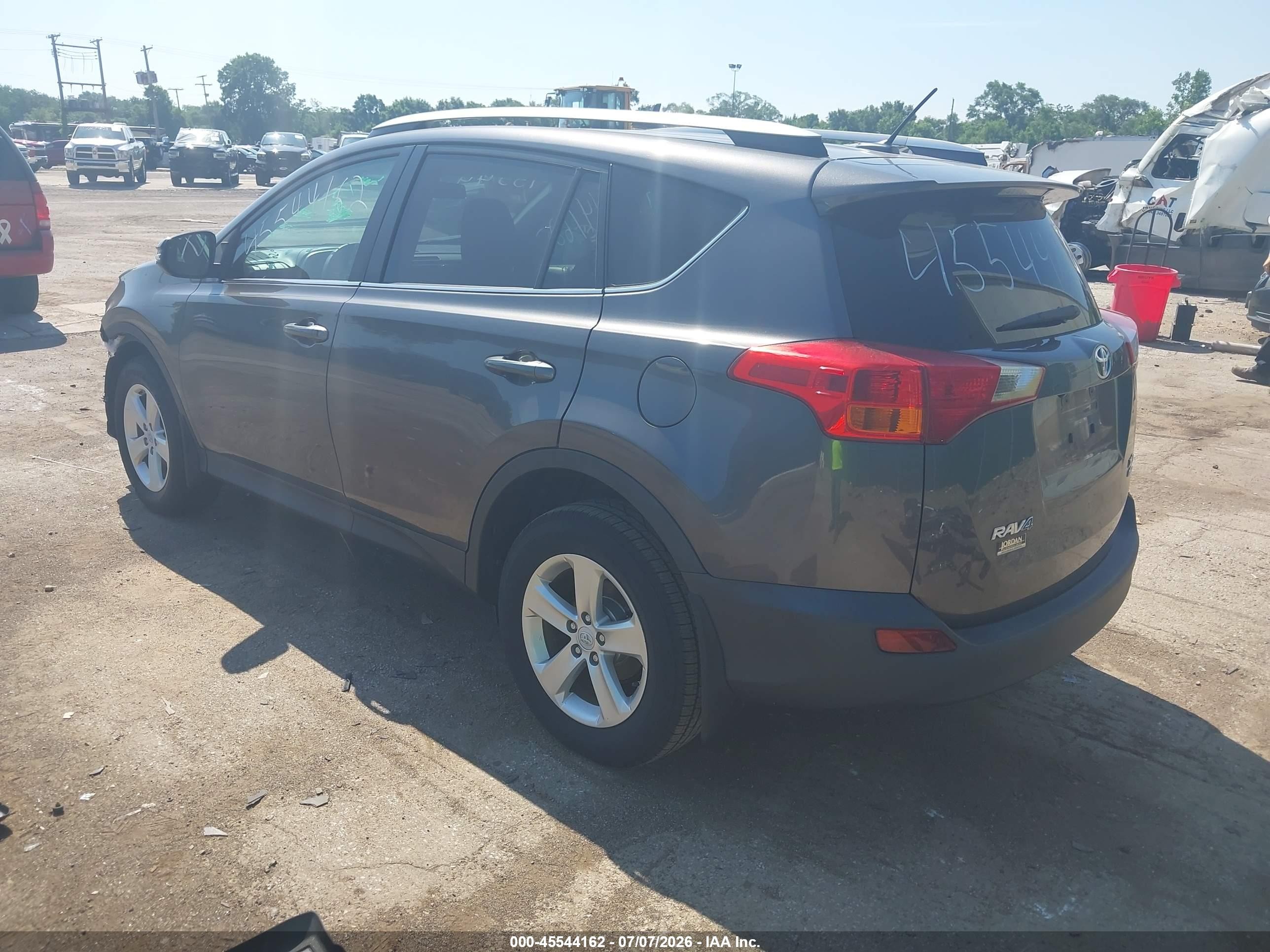 2013 Toyota Rav4 Xle Gray vin: 2T3RFREV1DW122639