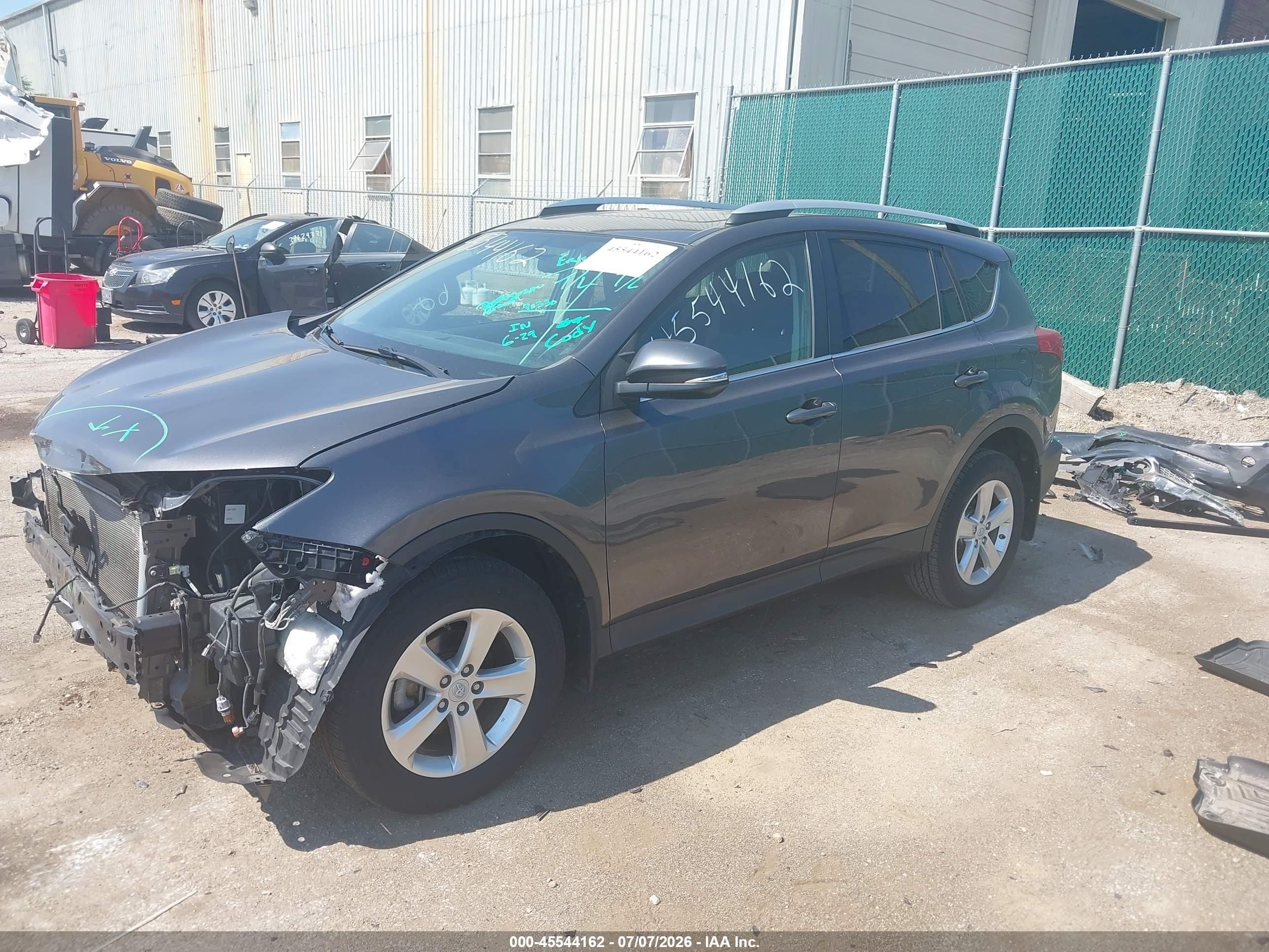 2013 Toyota Rav4 Xle Gray vin: 2T3RFREV1DW122639