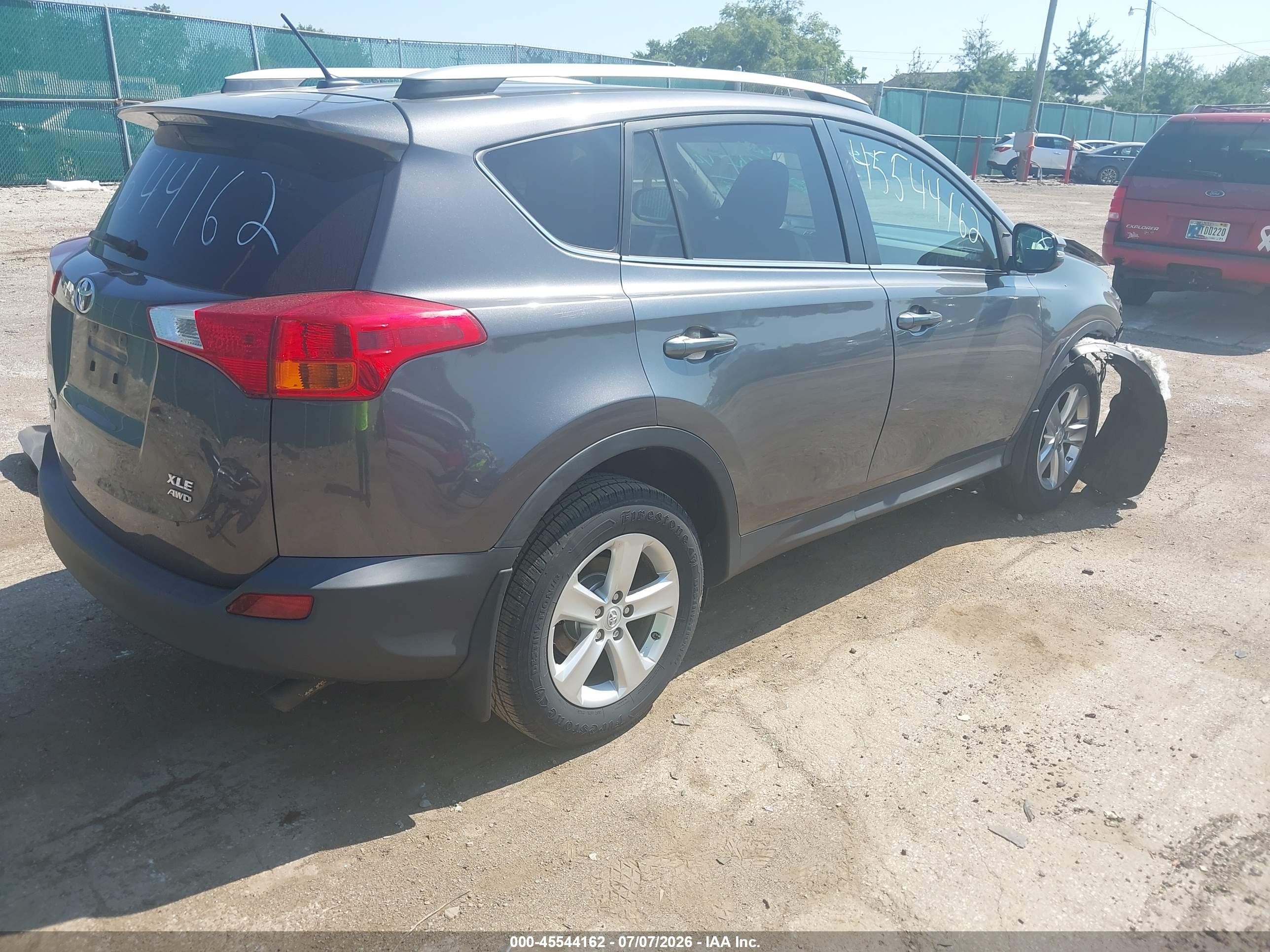 2013 Toyota Rav4 Xle Gray vin: 2T3RFREV1DW122639