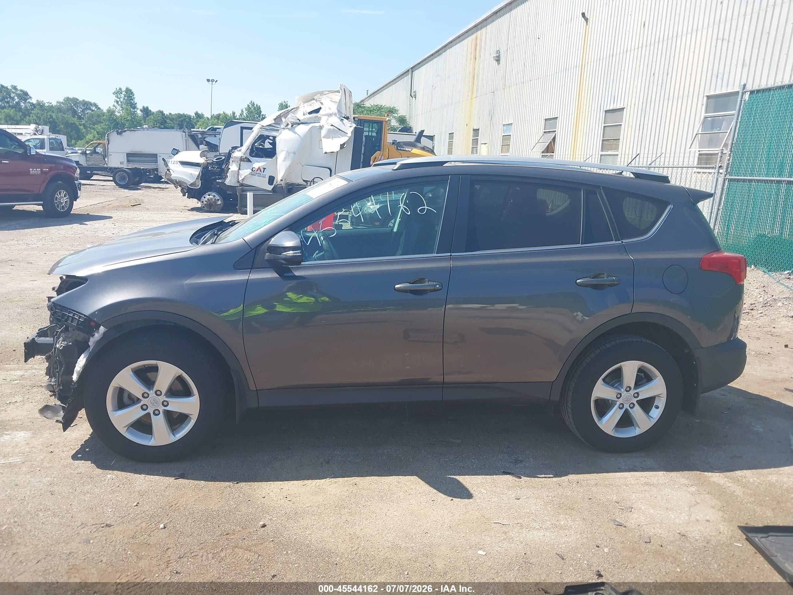 2013 Toyota Rav4 Xle Gray vin: 2T3RFREV1DW122639