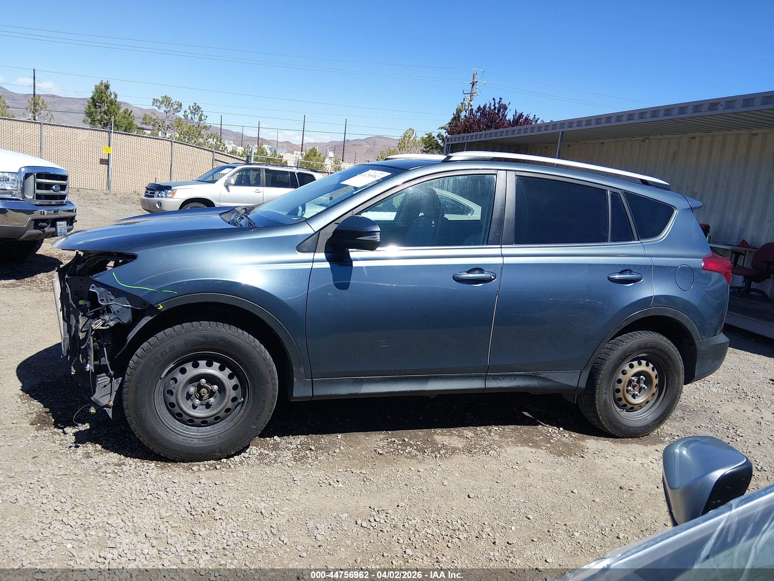 2014 Toyota Rav4 Xle Blue vin: 2T3RFREV1EW139703